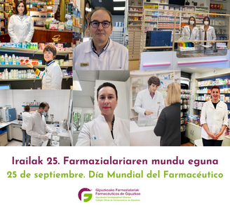Los farmacéuticos guipuzcoanos conmemoran su Día Mundial reivindicando su papel asistencial