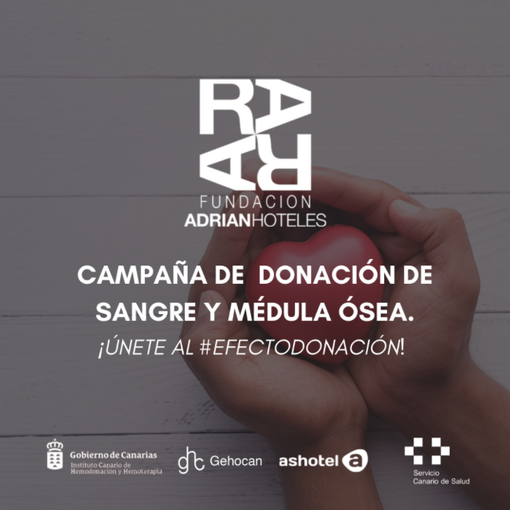 La Fundación ADRIAN HOTELES promueve una campaña de donación de sangre y médula ósea