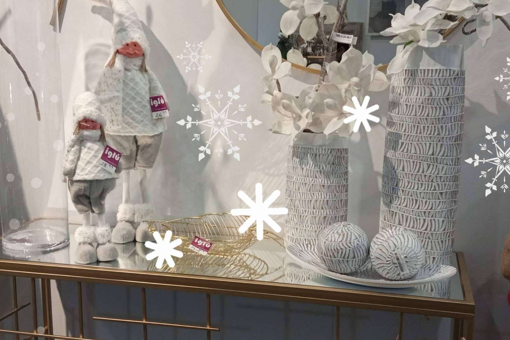 La decoración Navidad rosa y plata que ofrece Iglú Tiendas durante el Black Friday