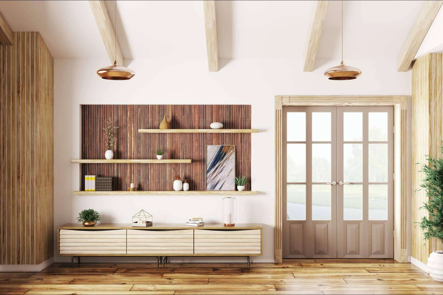 La magia de la decoración con el estante con cajón de Domuino