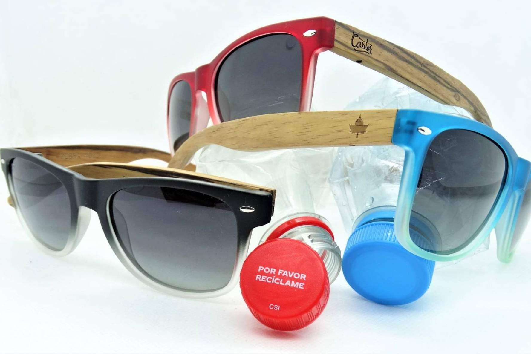 Las gafas de sol de plástico reciclado de Castor Sunglasses ayudan a cuidar la vista y el planeta