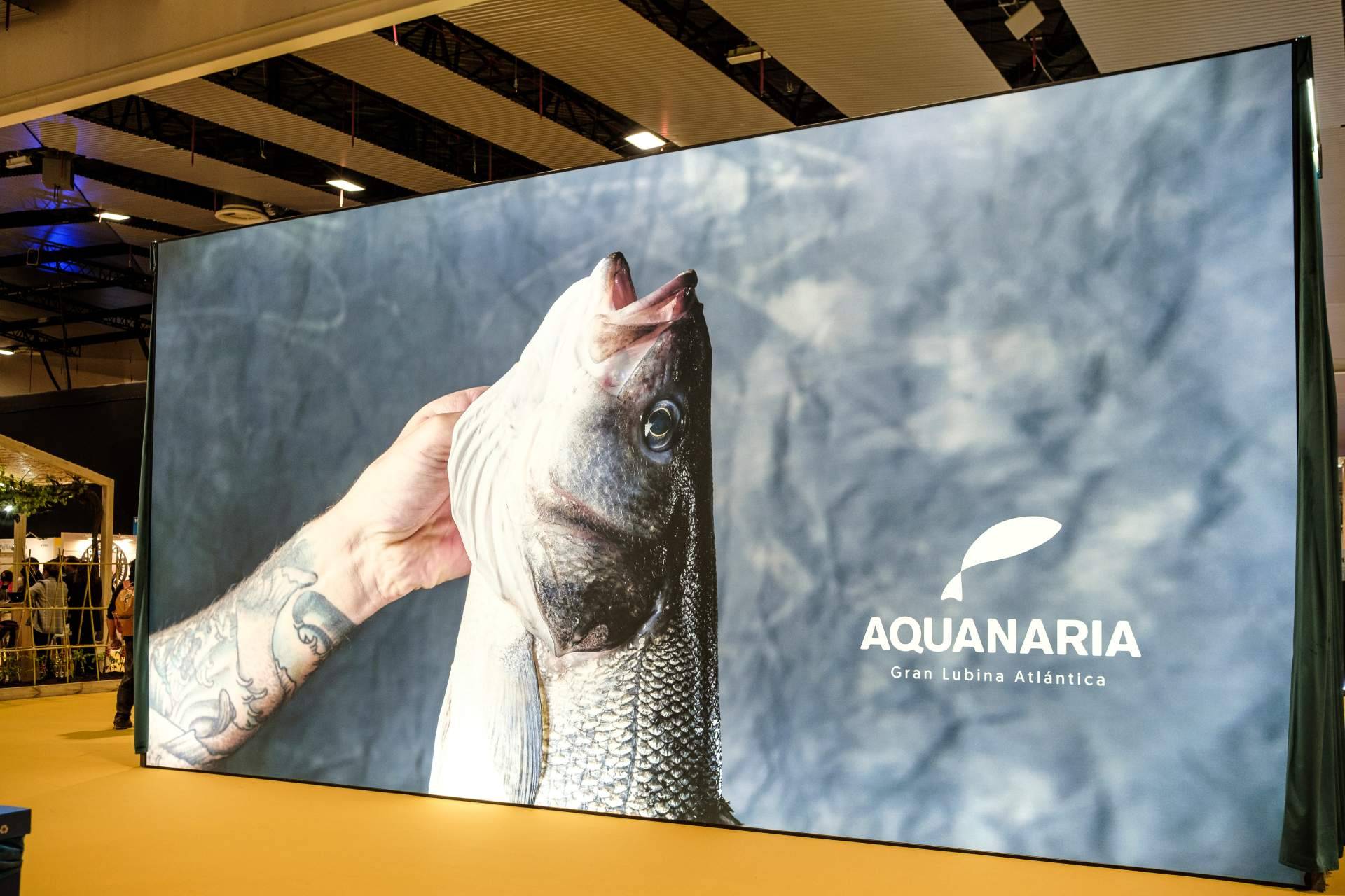 El stand de Aquanaria en el congreso gastronómico Madrid Fusión 2022