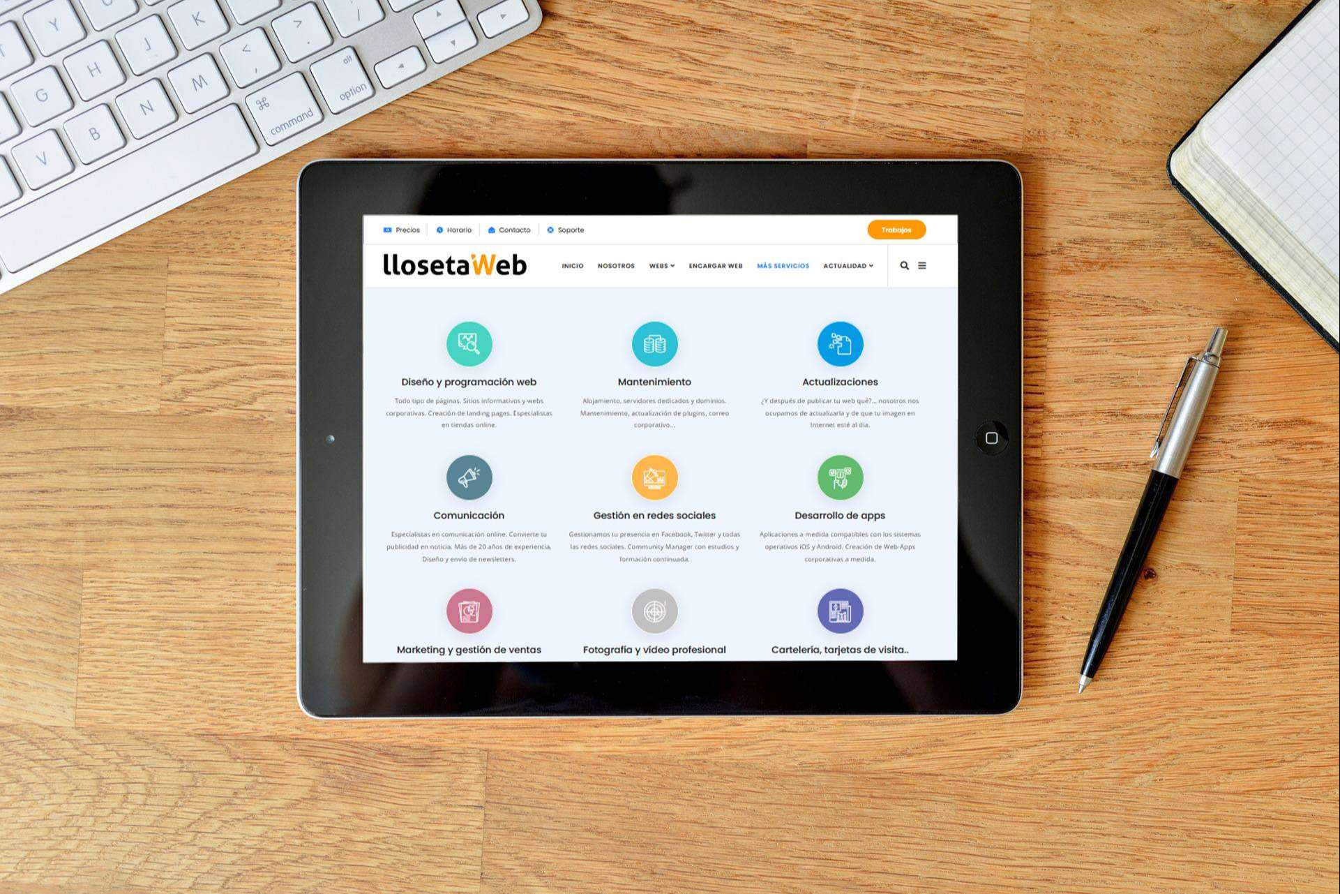 Llosetaweb aumenta su oferta de servicios digitales