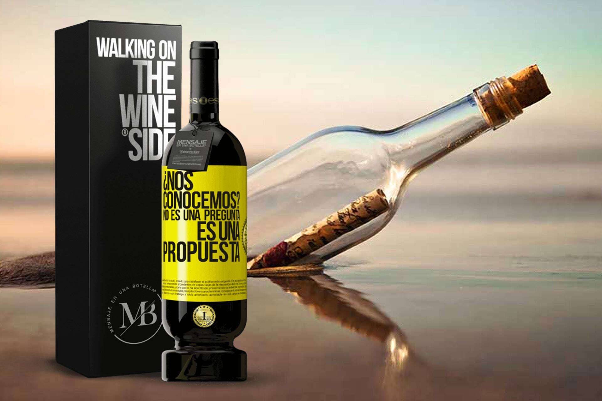 Regalar los mejores vinos con el detalle de la tienda Mensaje en una Botella