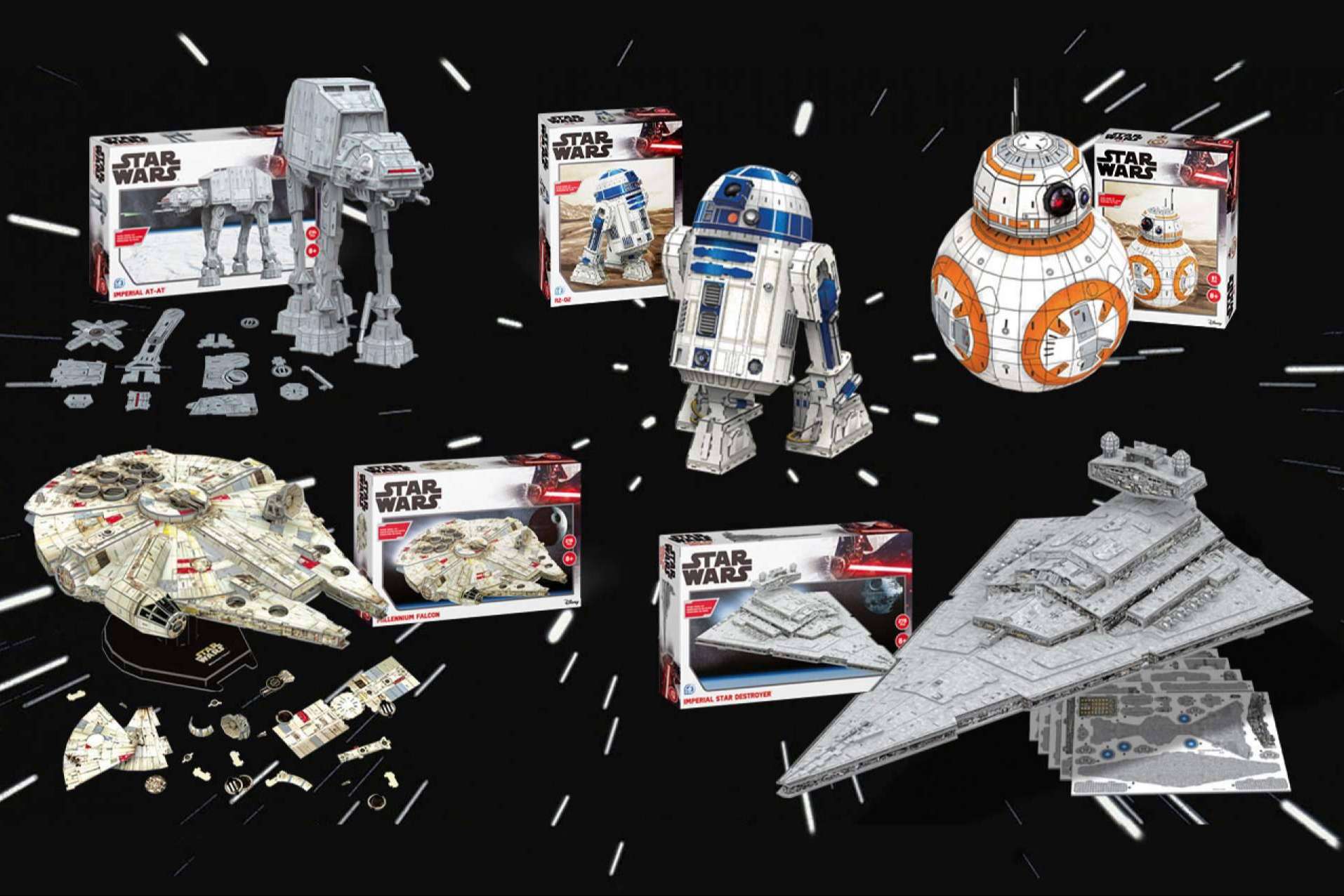Impactantes puzzles 3D de Star Wars de la mano de la compañía juguetera WorldBrands