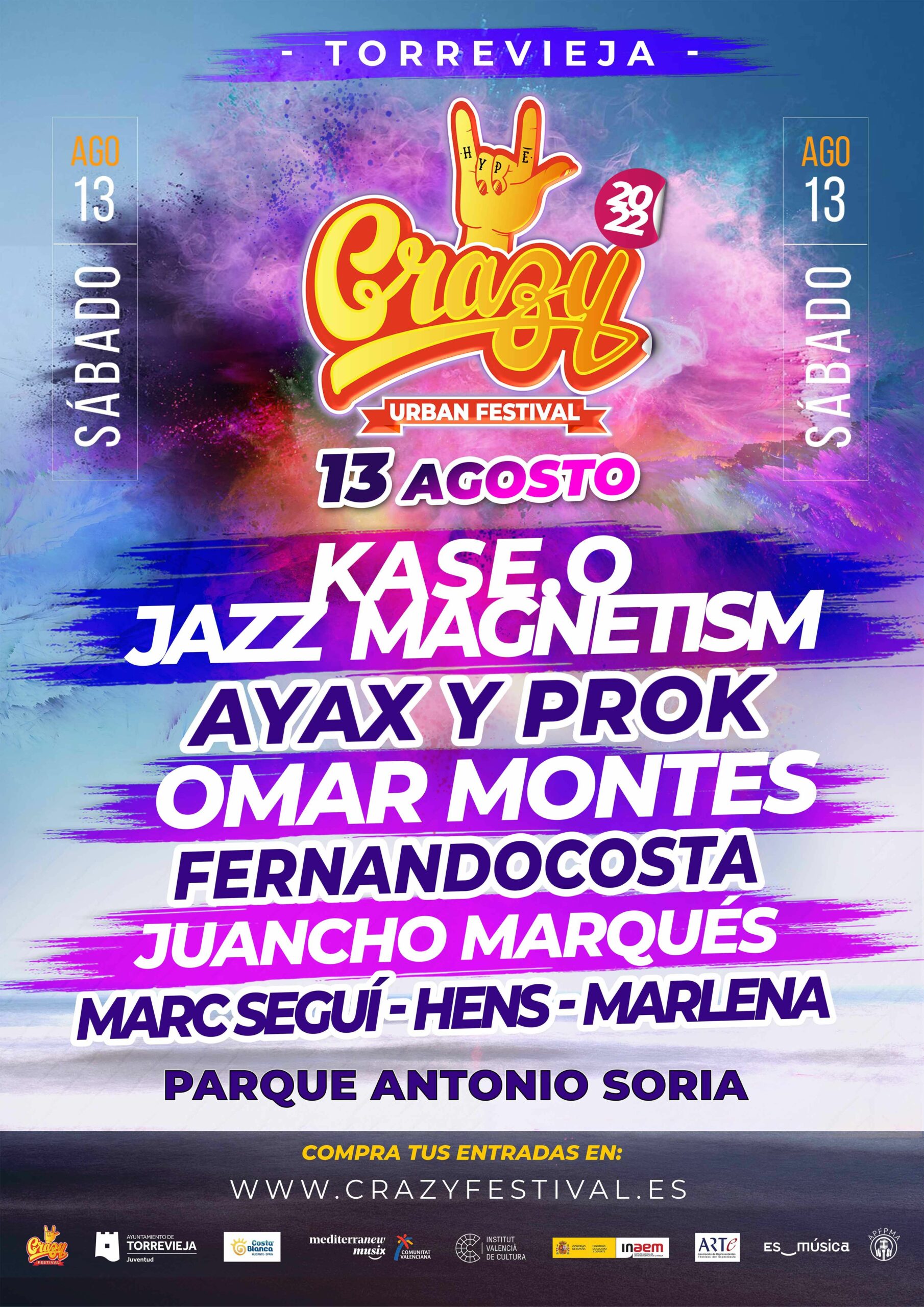 La cultura urbana tiene su gran cita en Torrevieja con Crazy Urban Festival 2022