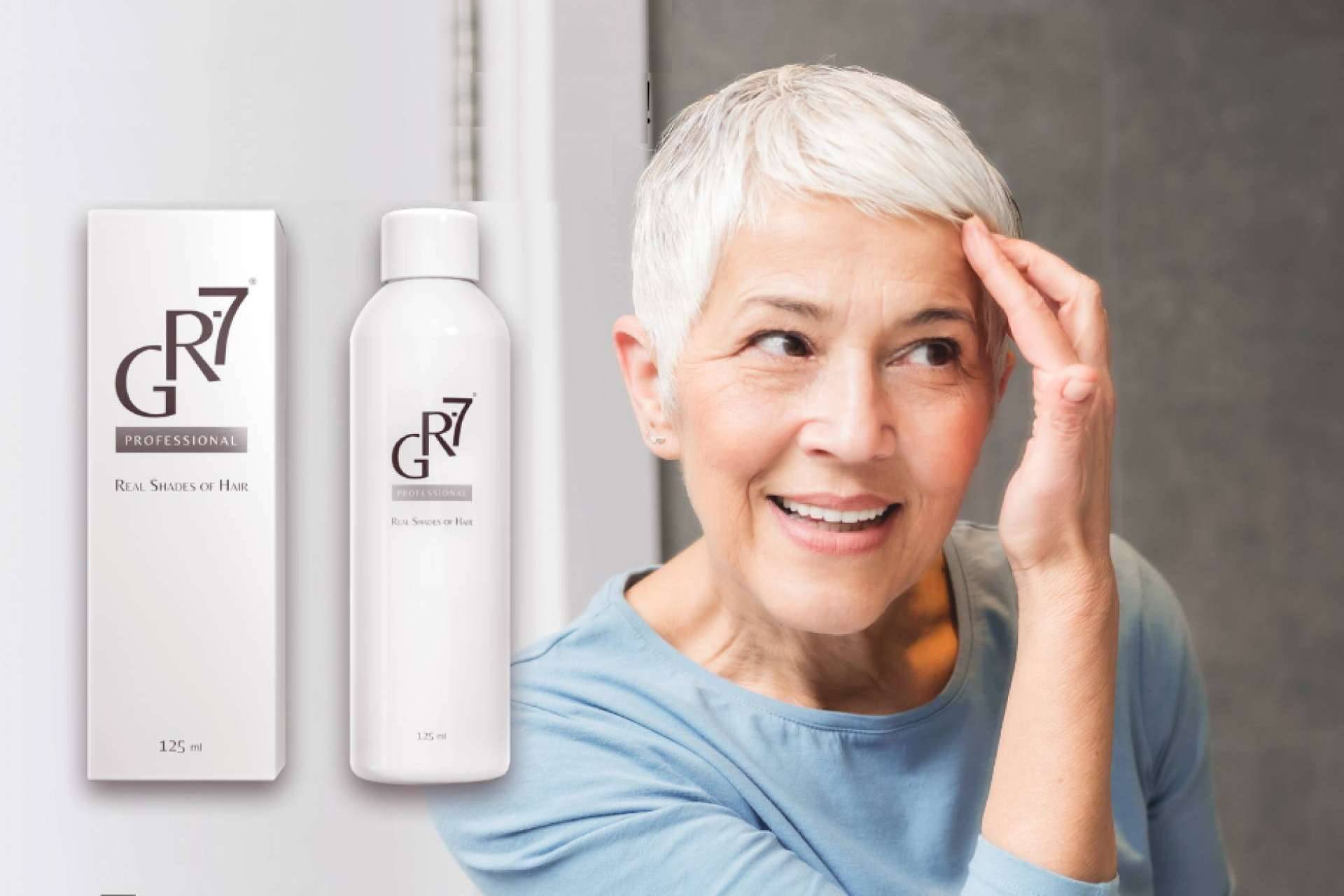 Una loción que no sensibiliza y no tiene efectos secundarios, tapar canas sin tinte es posible con GR-7 Professional
