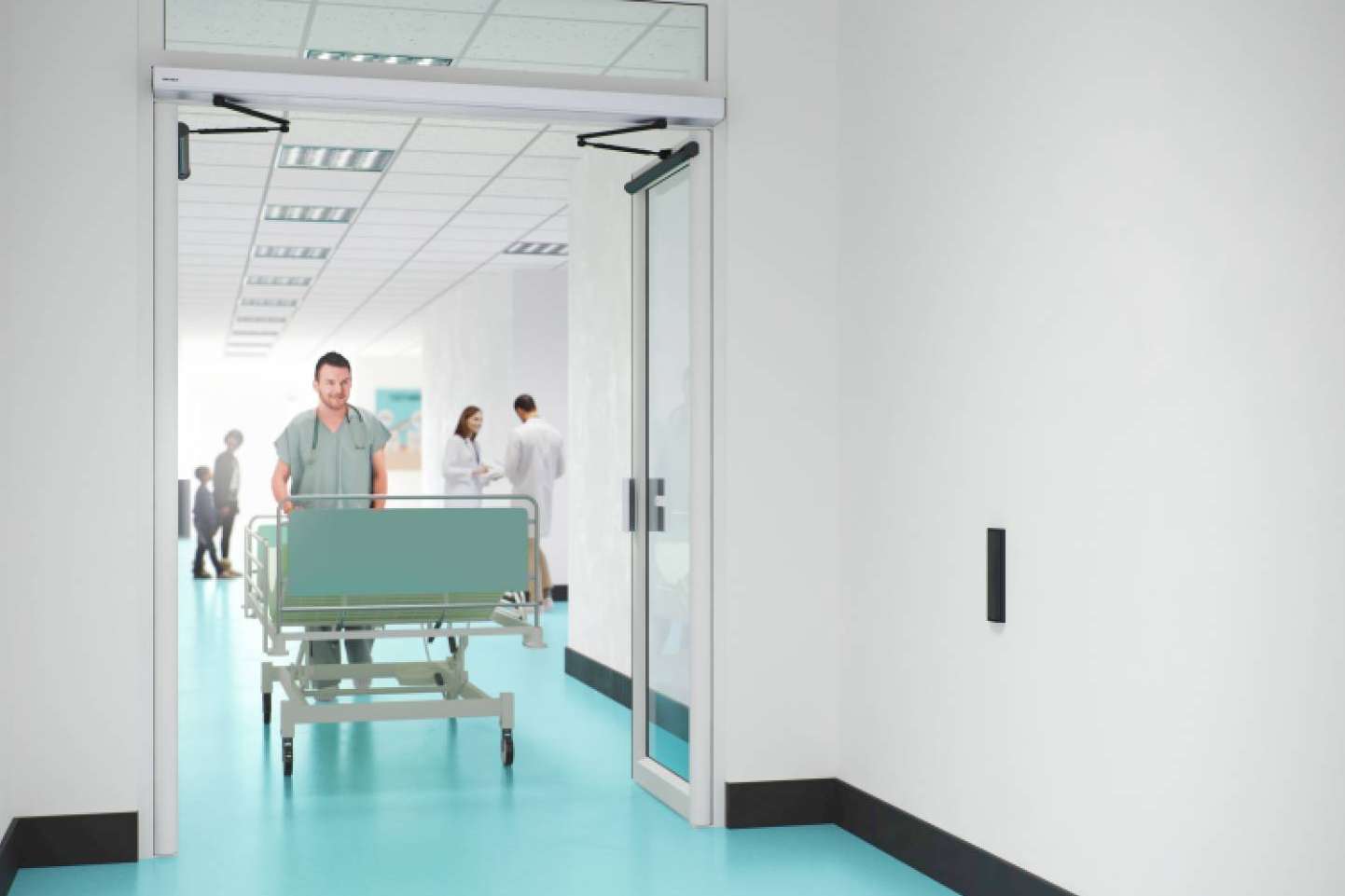 Sector sanitario, ASSA ABLOY dispone de puertas automáticas, peatonales e industriales