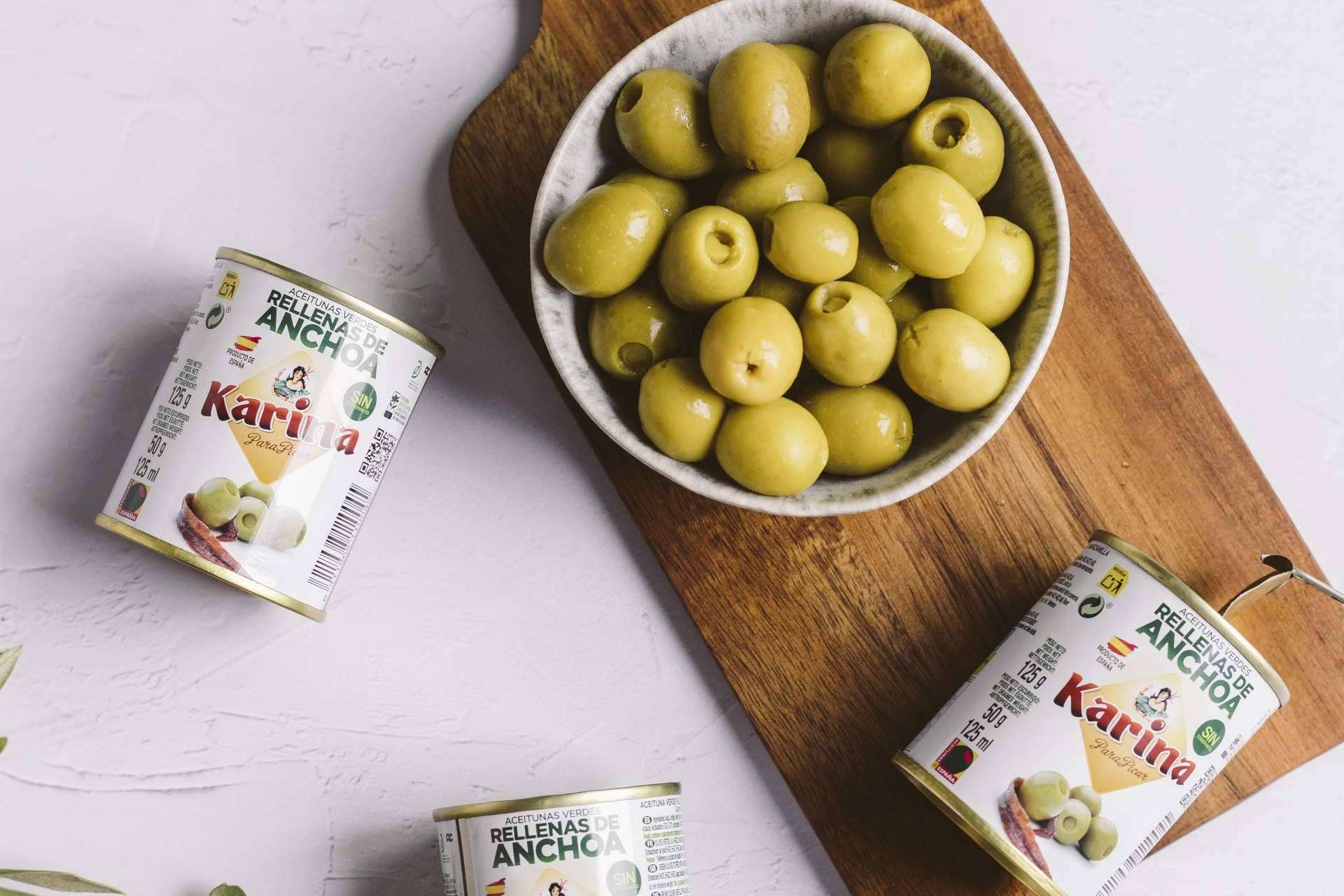 Karina, las aceitunas rellenas de anchoa de Murcia