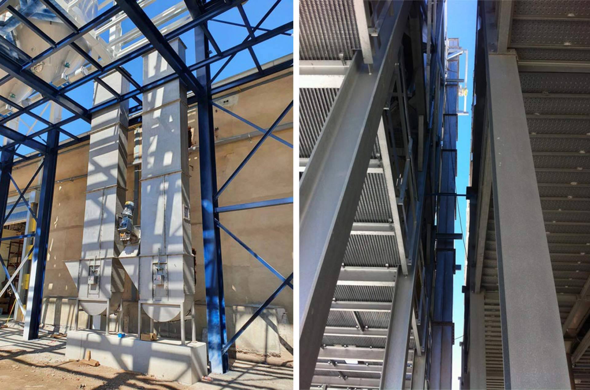 La empresa de diseño y fabricación de maquinaria industrial Domfesa ofrece una amplia variedad de modelos de elevadores de cangilones