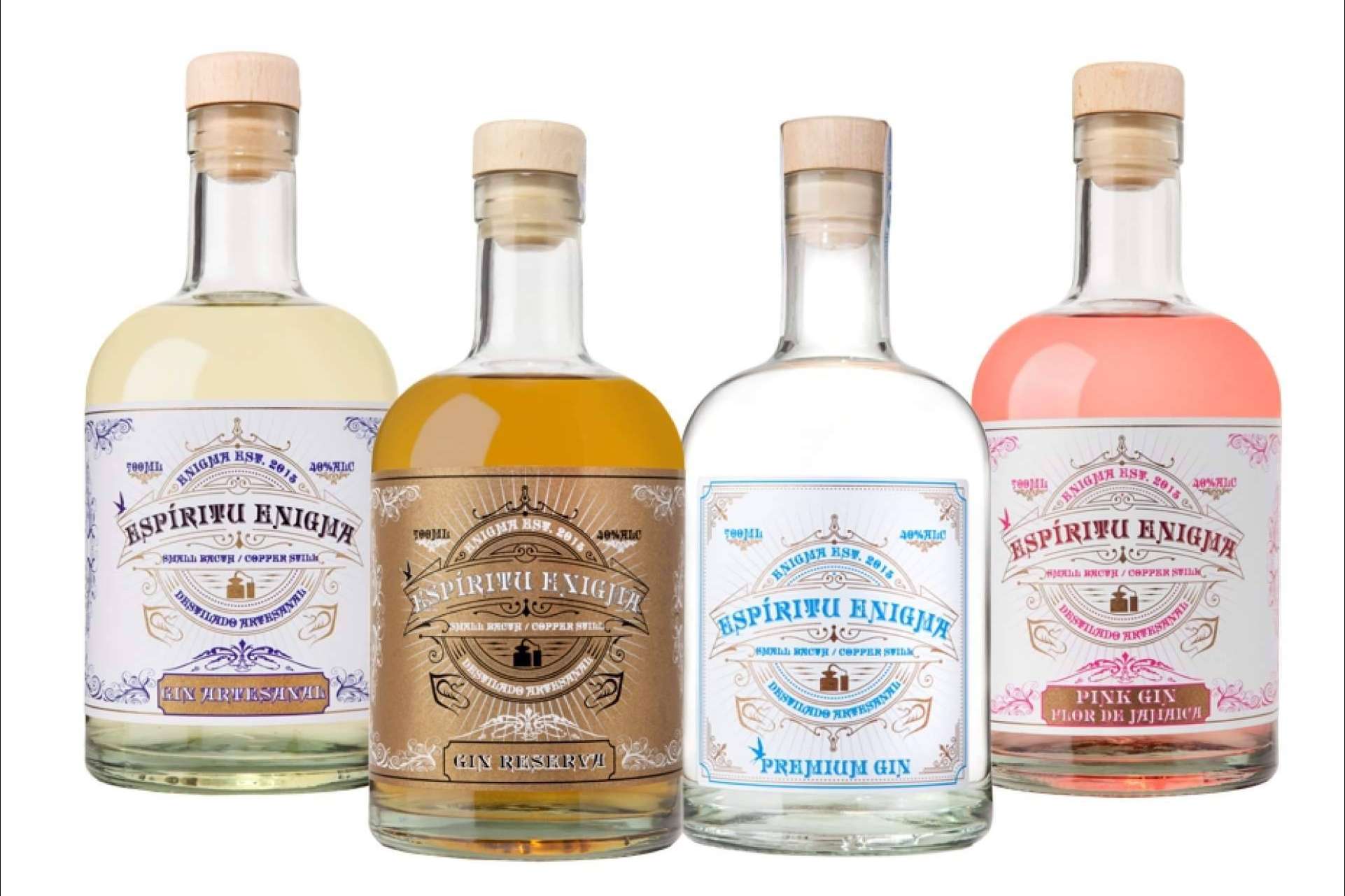 Máxima pureza y calidad excepcional en las  bebidas destiladas artesanales de Enigma