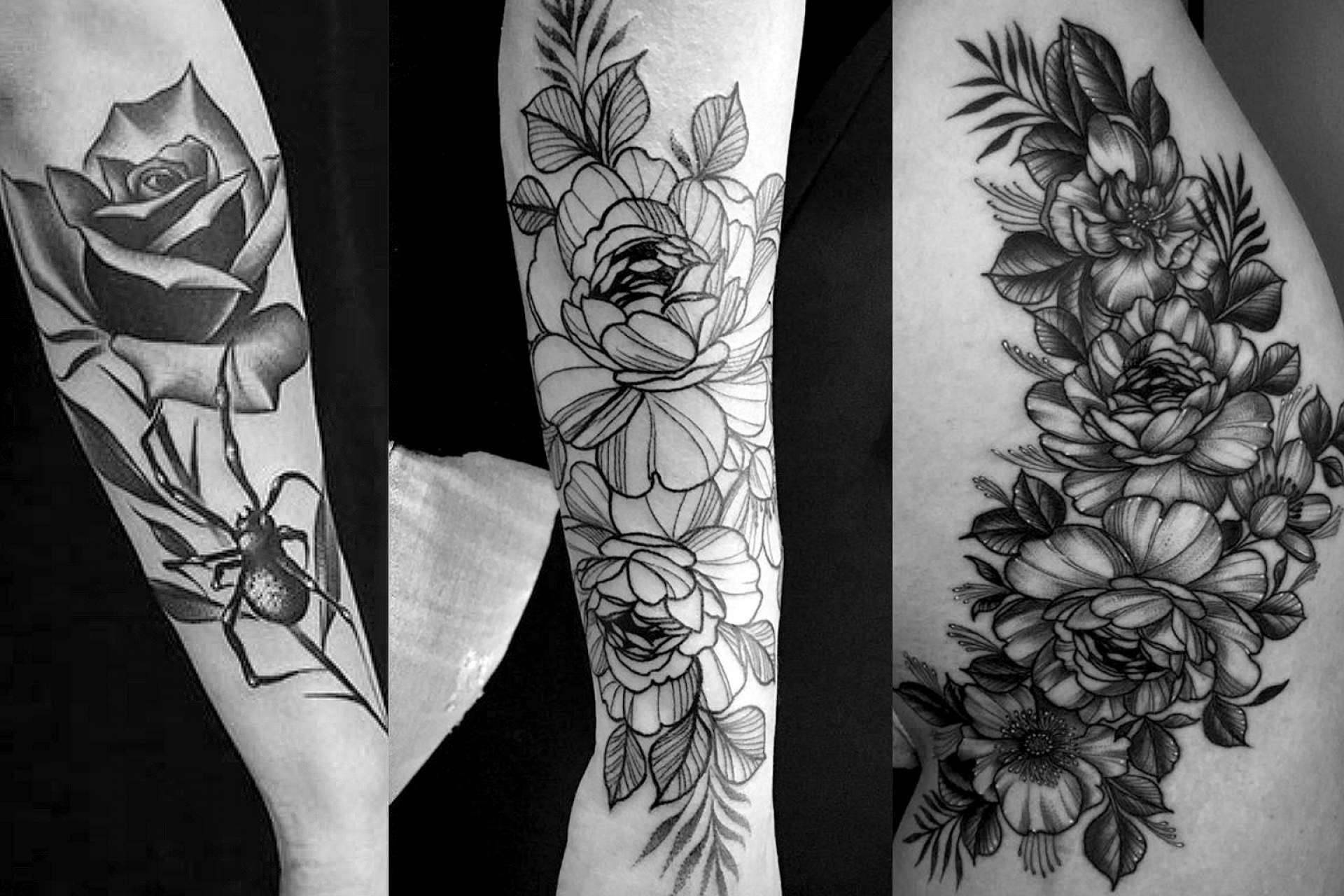 Decorar la piel con tatuajes de flores de la mano de Steel of Doom