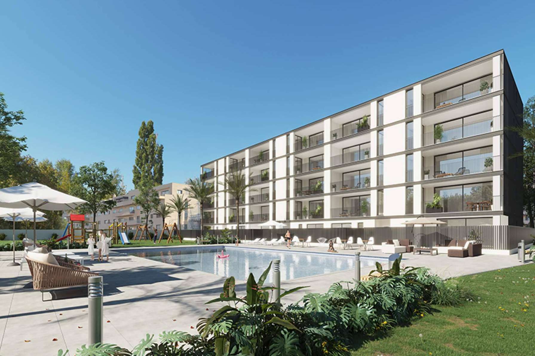 VisualRE dispone de renders de exteriores hiperrealistas para la promoción inmobiliaria