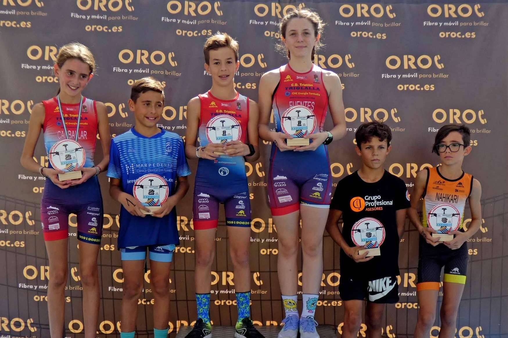 El V Duatlón Cros de Menores Santa Olalla del Cala que inaugura la IV Copa de Andalucía de Duatlón Cros de Menores, patrocinado por OROC