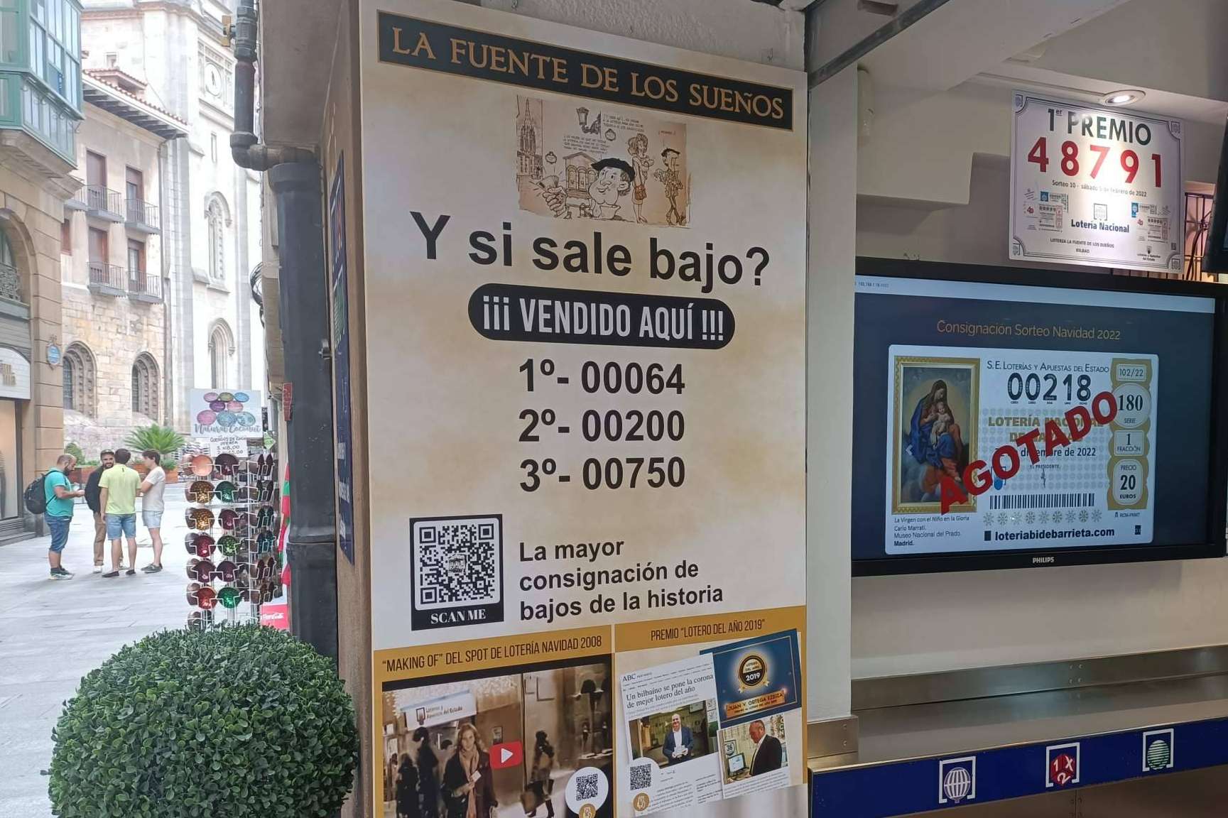 La histórica Lotería Bidebarrieta permite comprar lotería de Navidad
