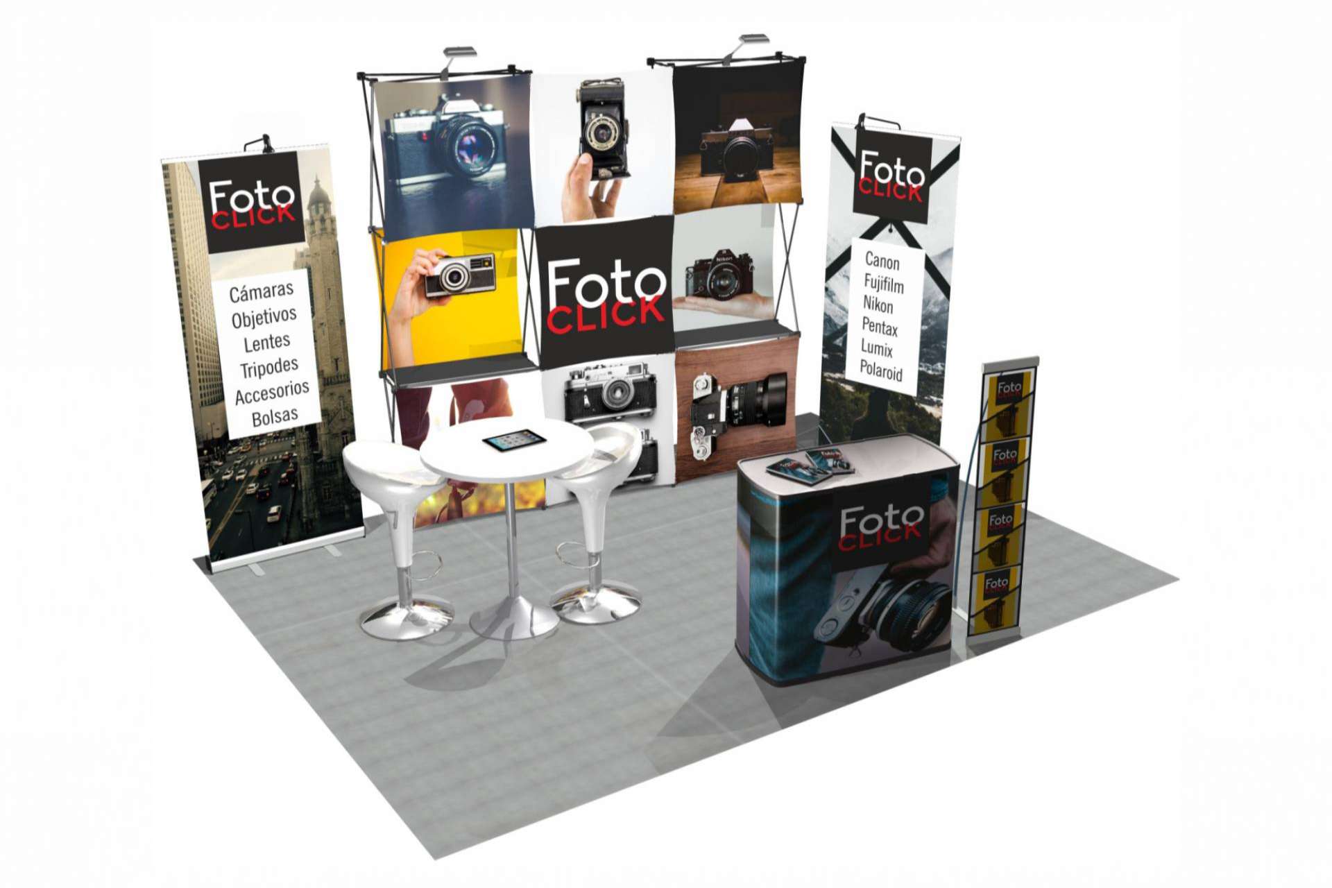 Olika Stands y sus stands reutilizables diseñados y fabricados con energía verde