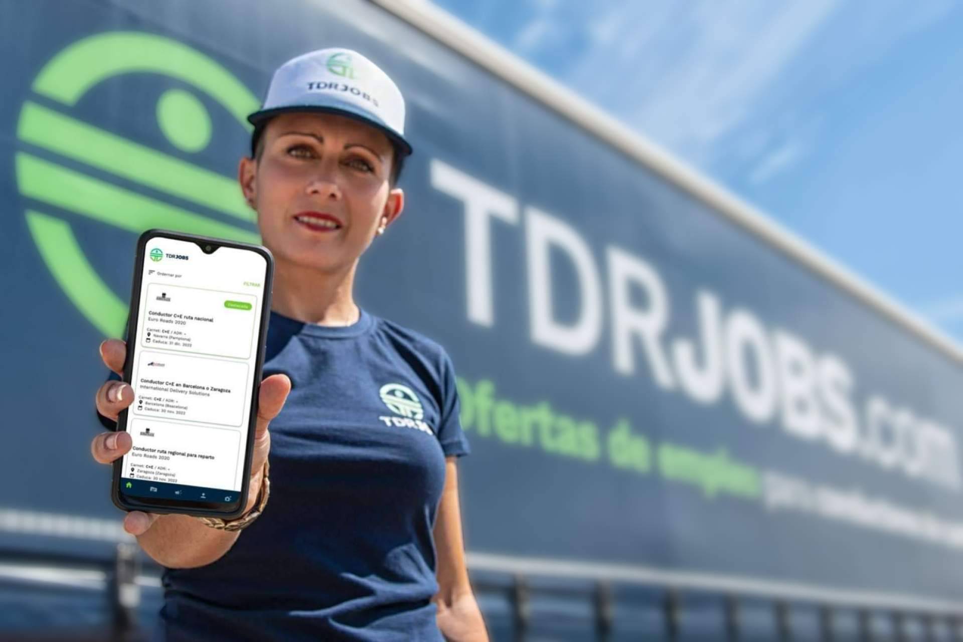 Un portal de empleo líder en la captación de conductores presenta su aplicación, TDRJOBS