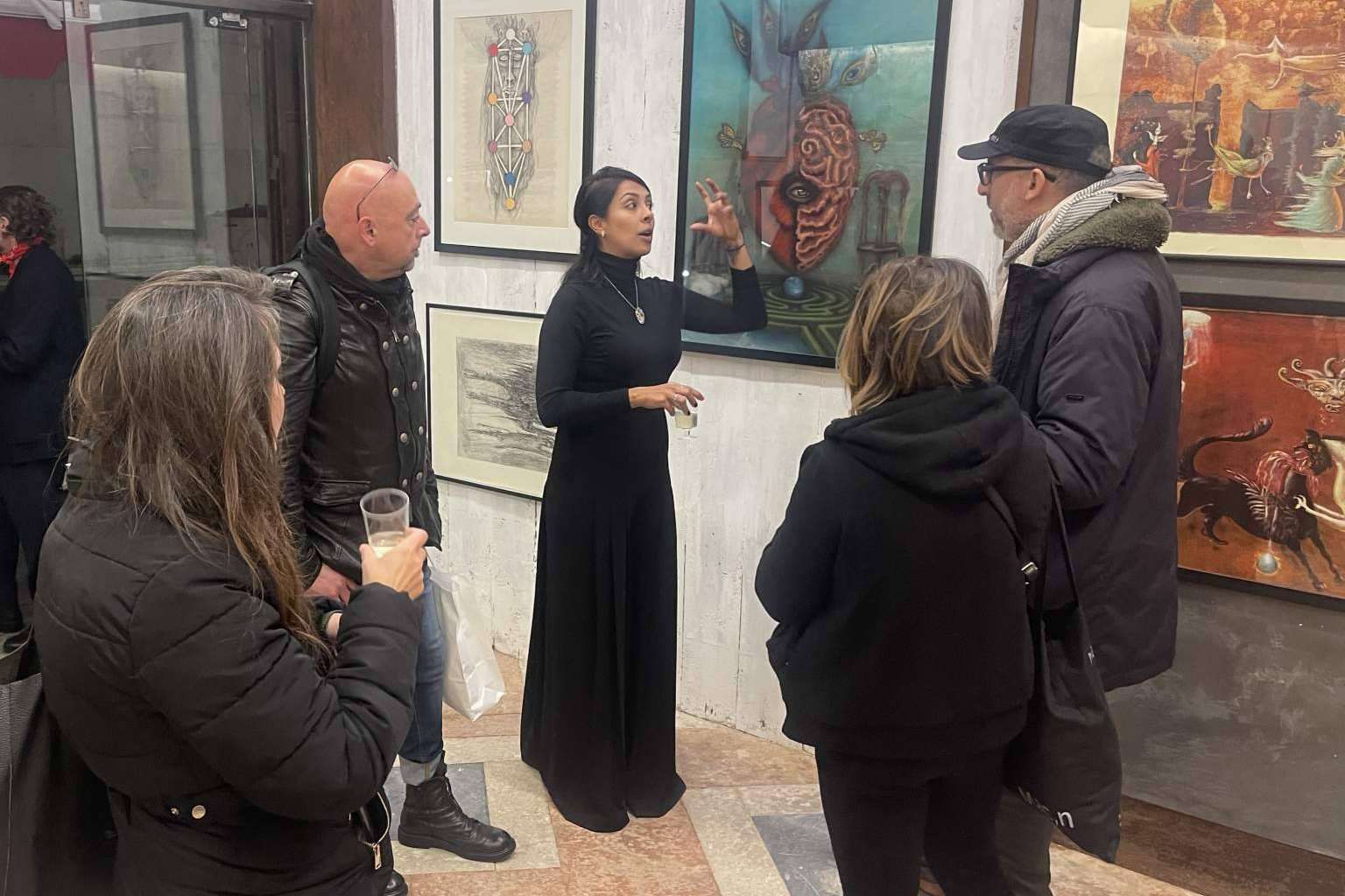 La artista invitada a la exposición organizada por el Consejo de Leonora Carrington, Martha Sáenz