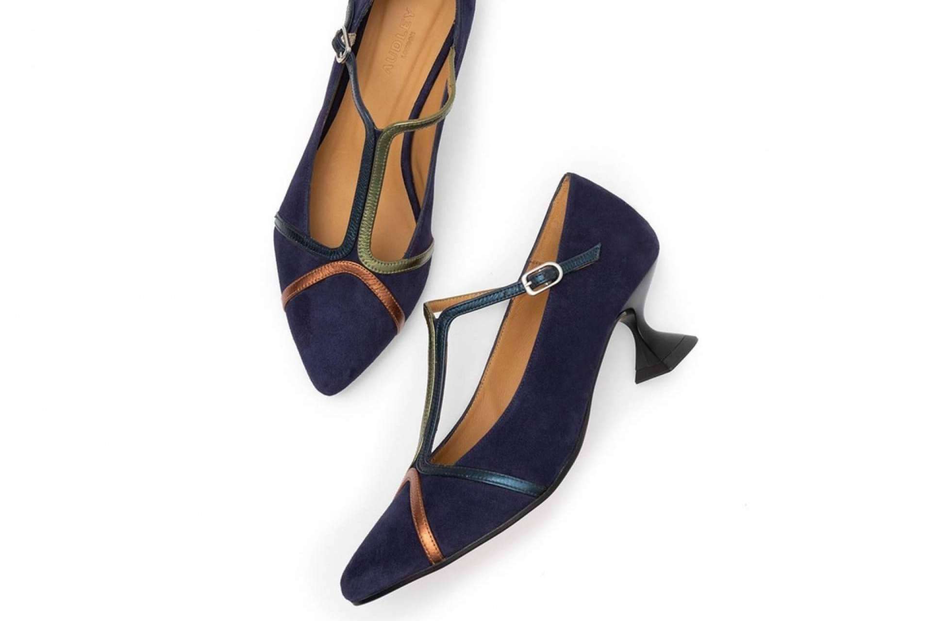 Los zapatos de tacón bajo para mujer de Audley Shoes