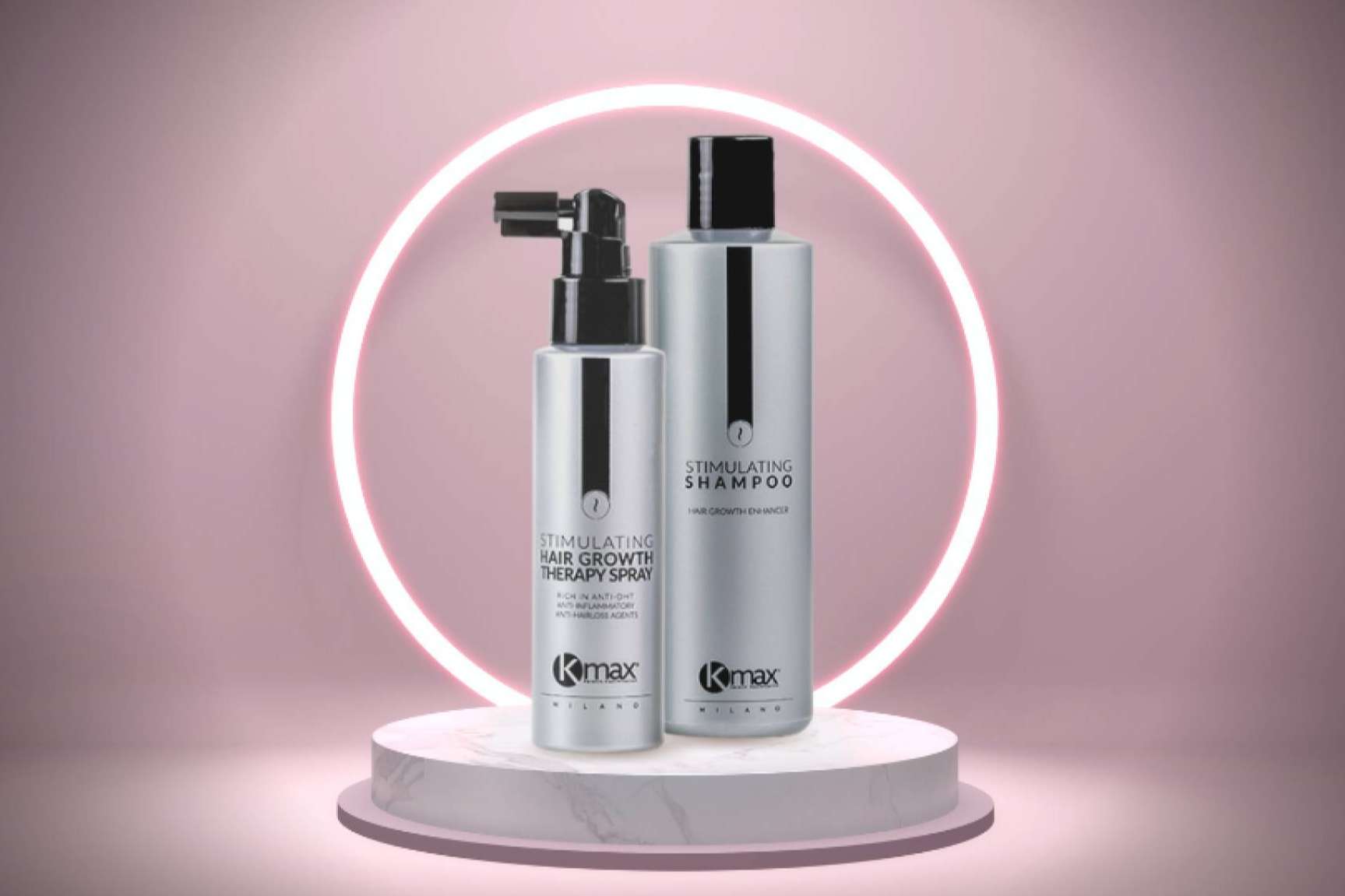 Estimular el crecimiento del cabello y frenar la calvicie con el tratamiento intensivo de Kmax