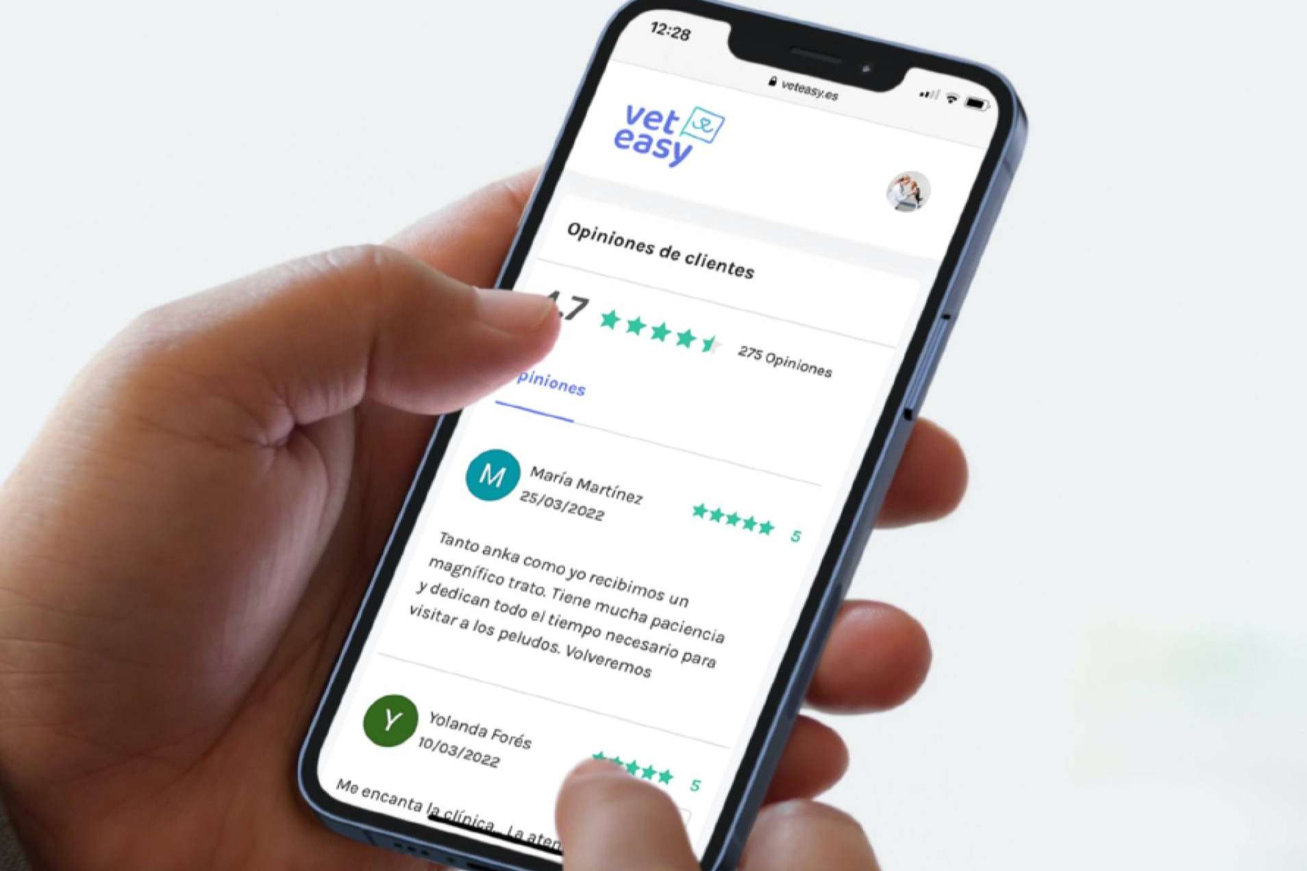 Una web para reservar cita con veterinarios, VetEasy