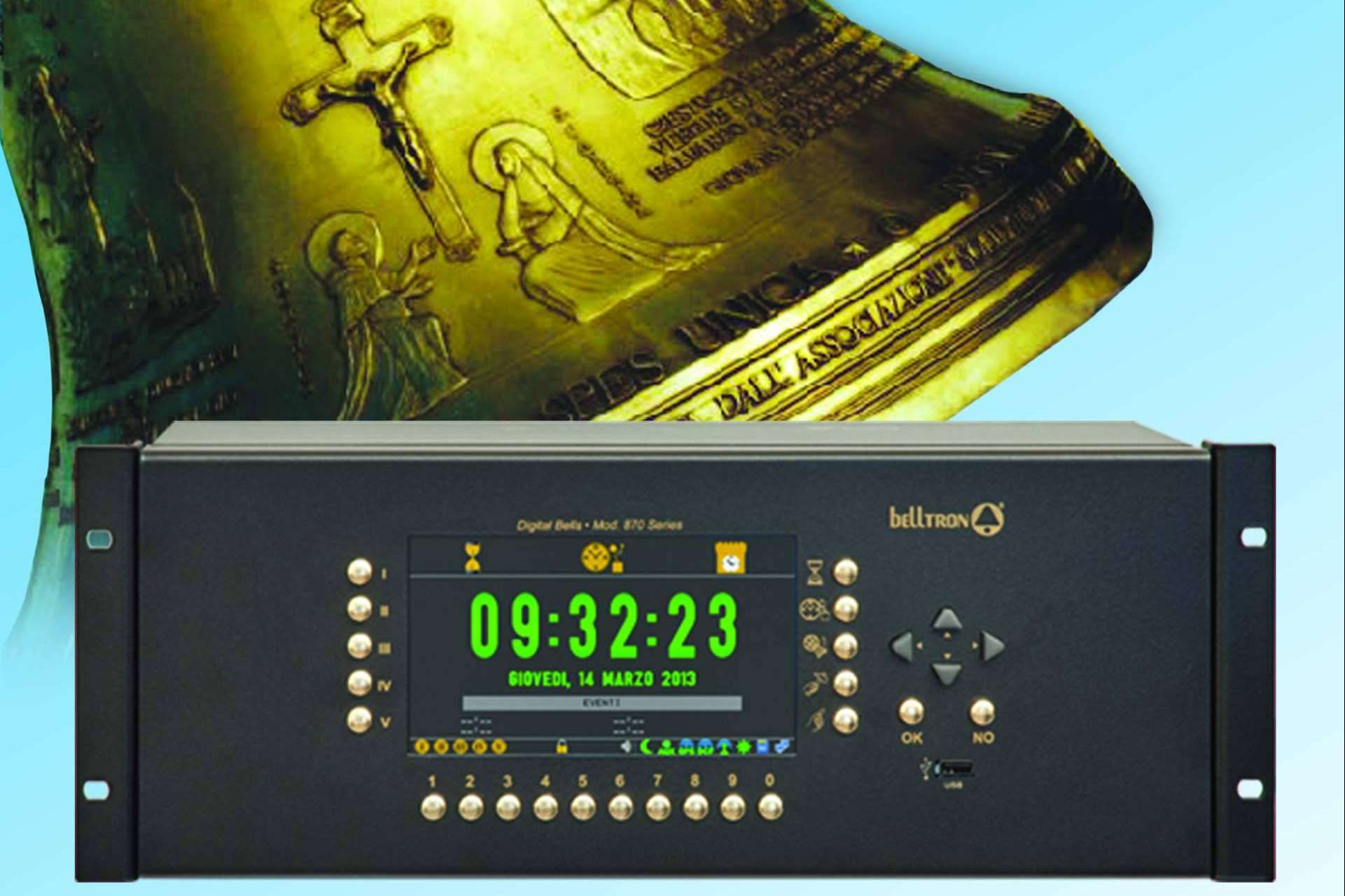 Campanas electrónicas o carillón electrónico en el catálogo de Belltron