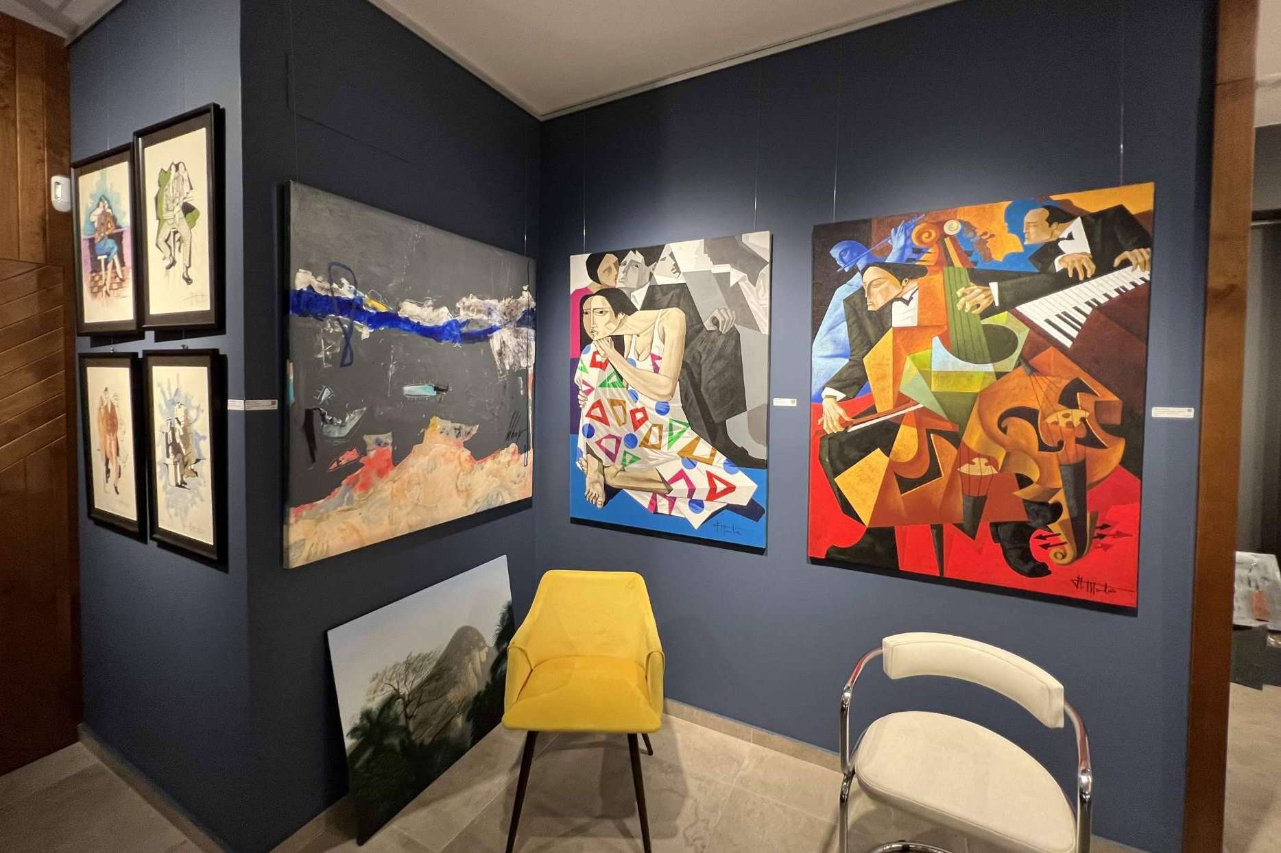 Las grandes obras del artista Alfredo Montaña expuestas en Lanzarote ART Gallery