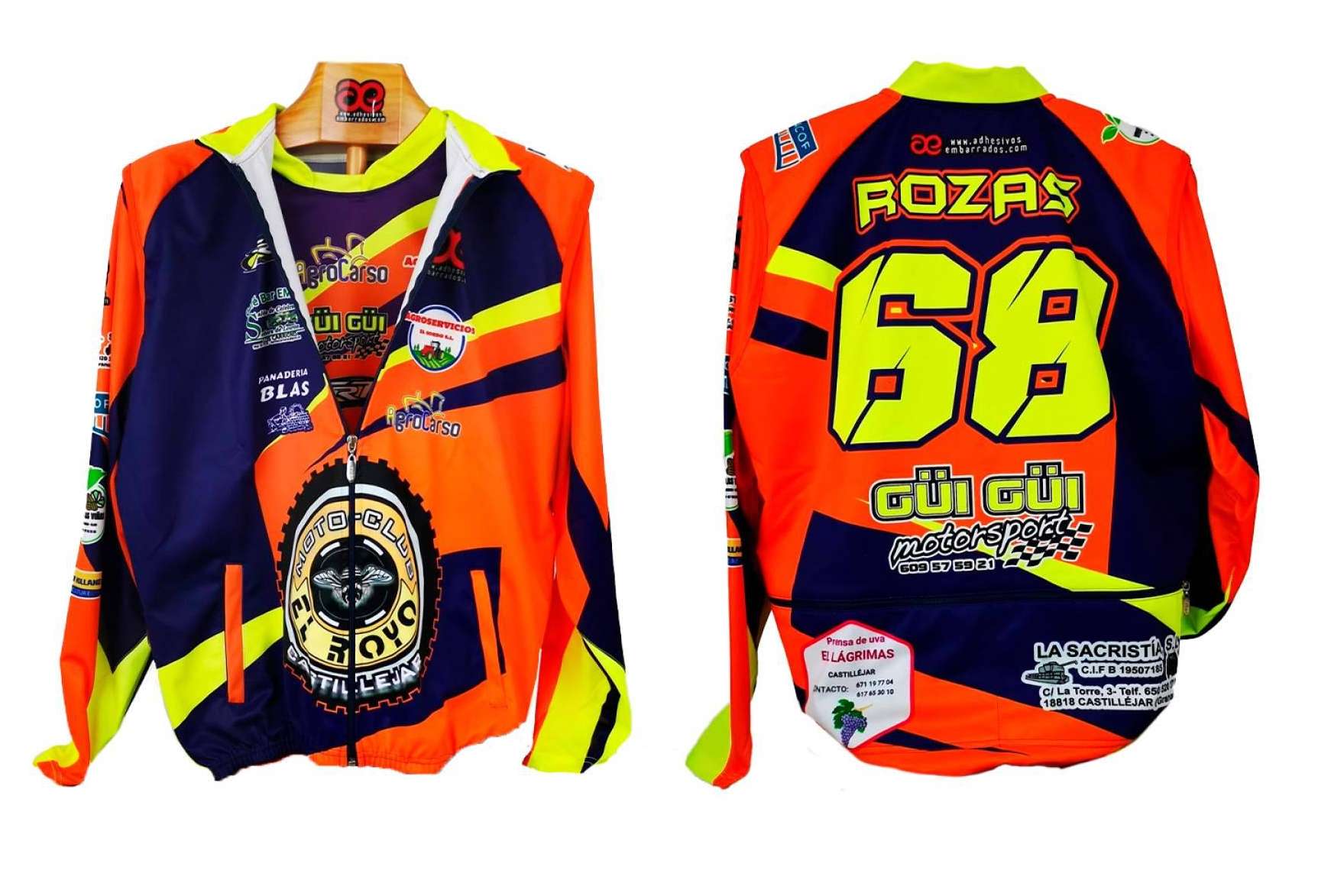 Camisetas de motocross personalizadas; comodidad y estilo sobre dos ruedas con ADHESIVOSEMBARRADOS