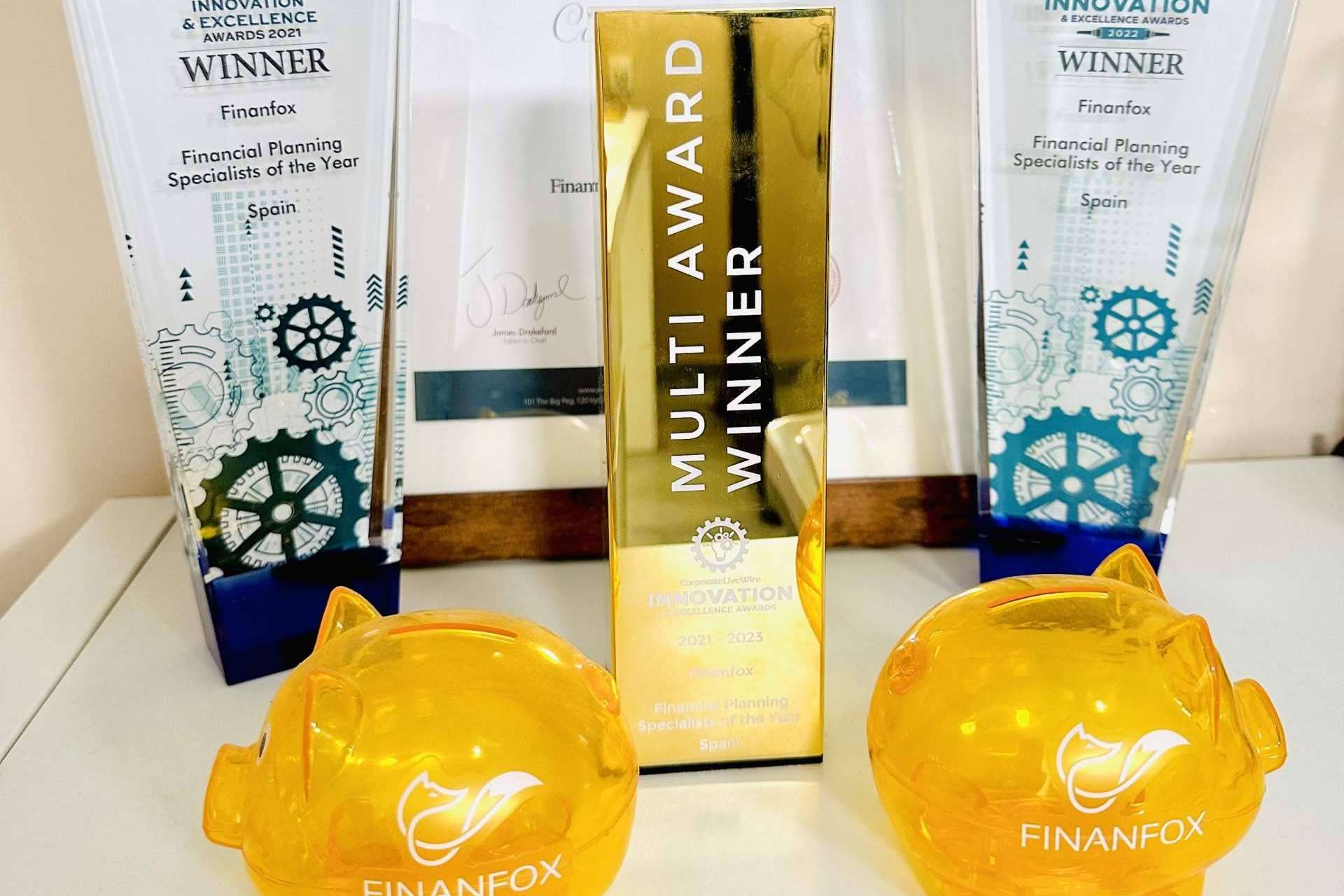 Finanfox es premiada como la Mejor Empresa de Asesoramiento Financiero de España por tercer año consecutivo