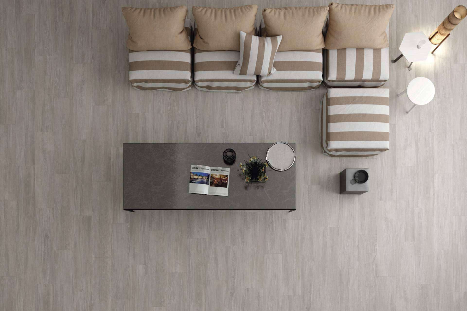 Varios modelos de suelo porcelánico de imitación de madera, en Interazulejo