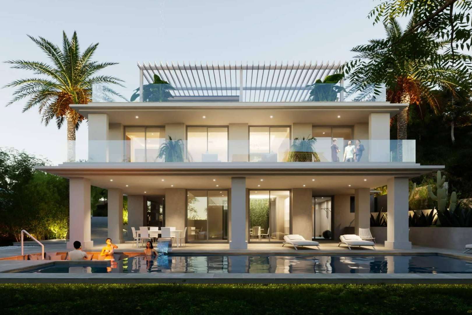 La construcción de una casa clásica y moderna, por Pacheco Arquitecto