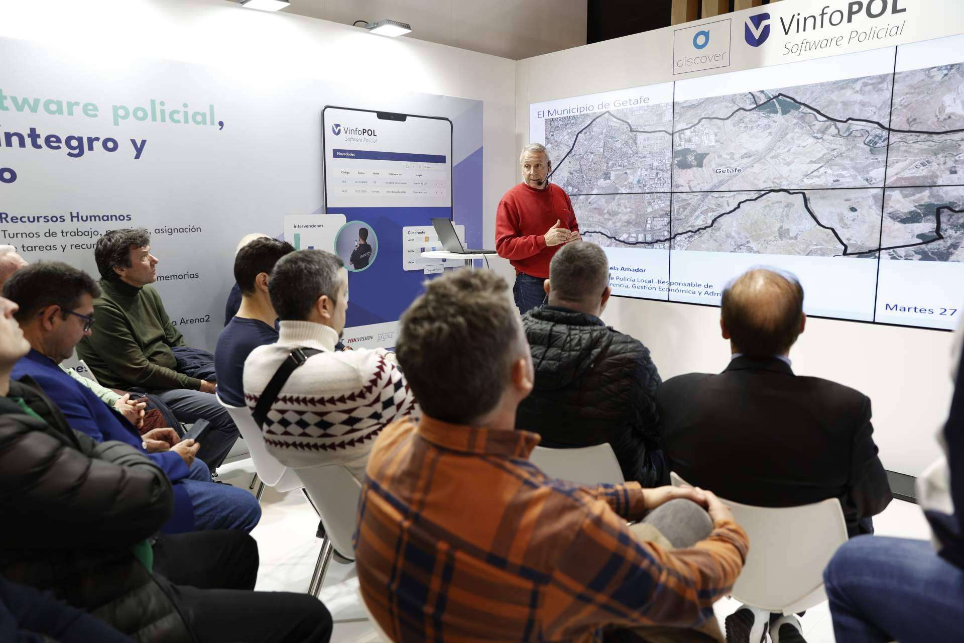 VinfoPOL y Discover, los software policiales que rompen récords de asistencia en SICUR 2024