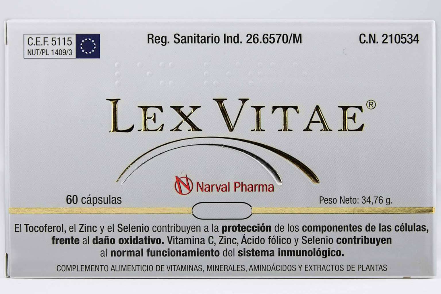 El antioxidante ideal para el interior del cuerpo es Lex Vitae