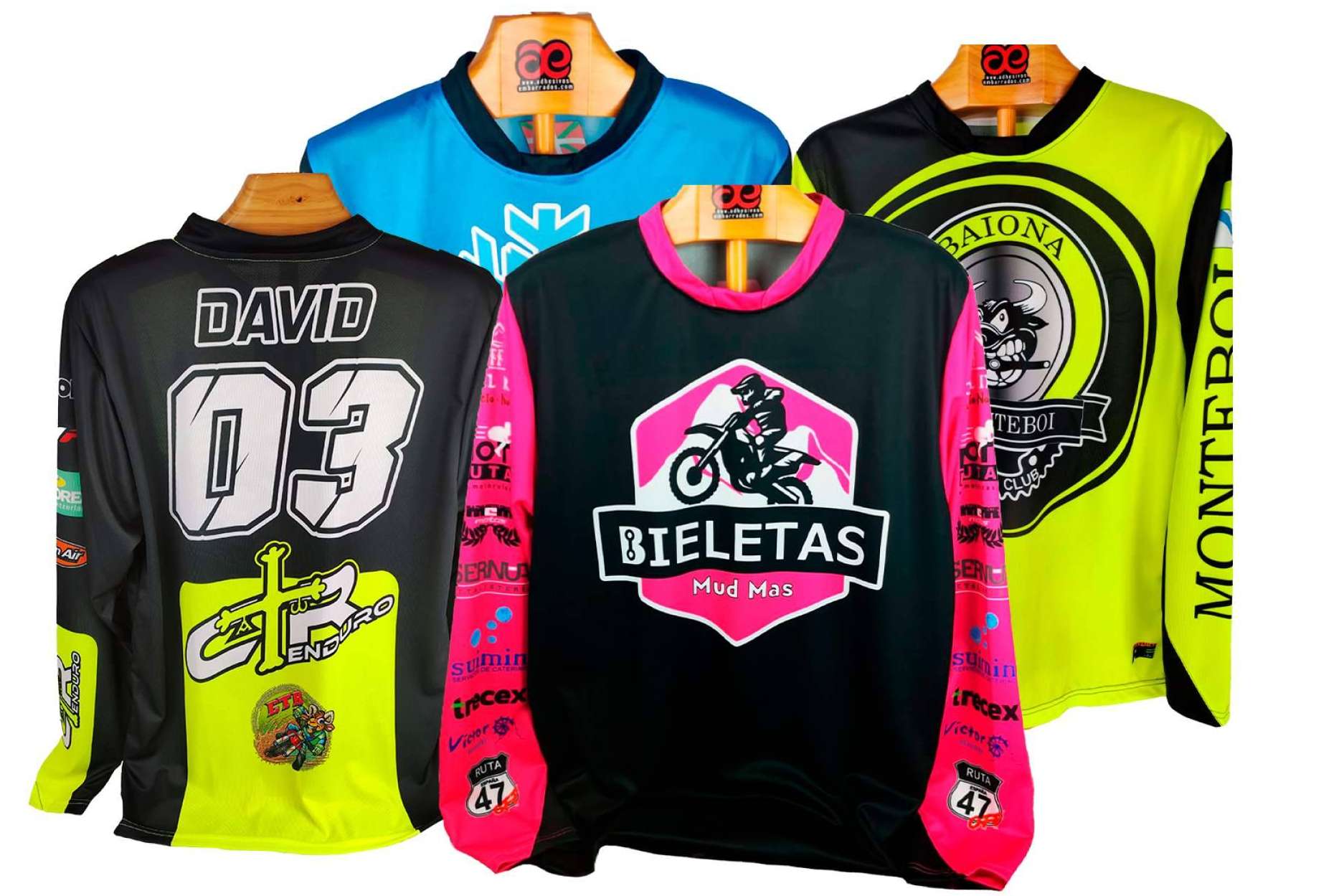 Prendas para motocross a medida con el catálogo de ADHESIVOSEMBARRADOS