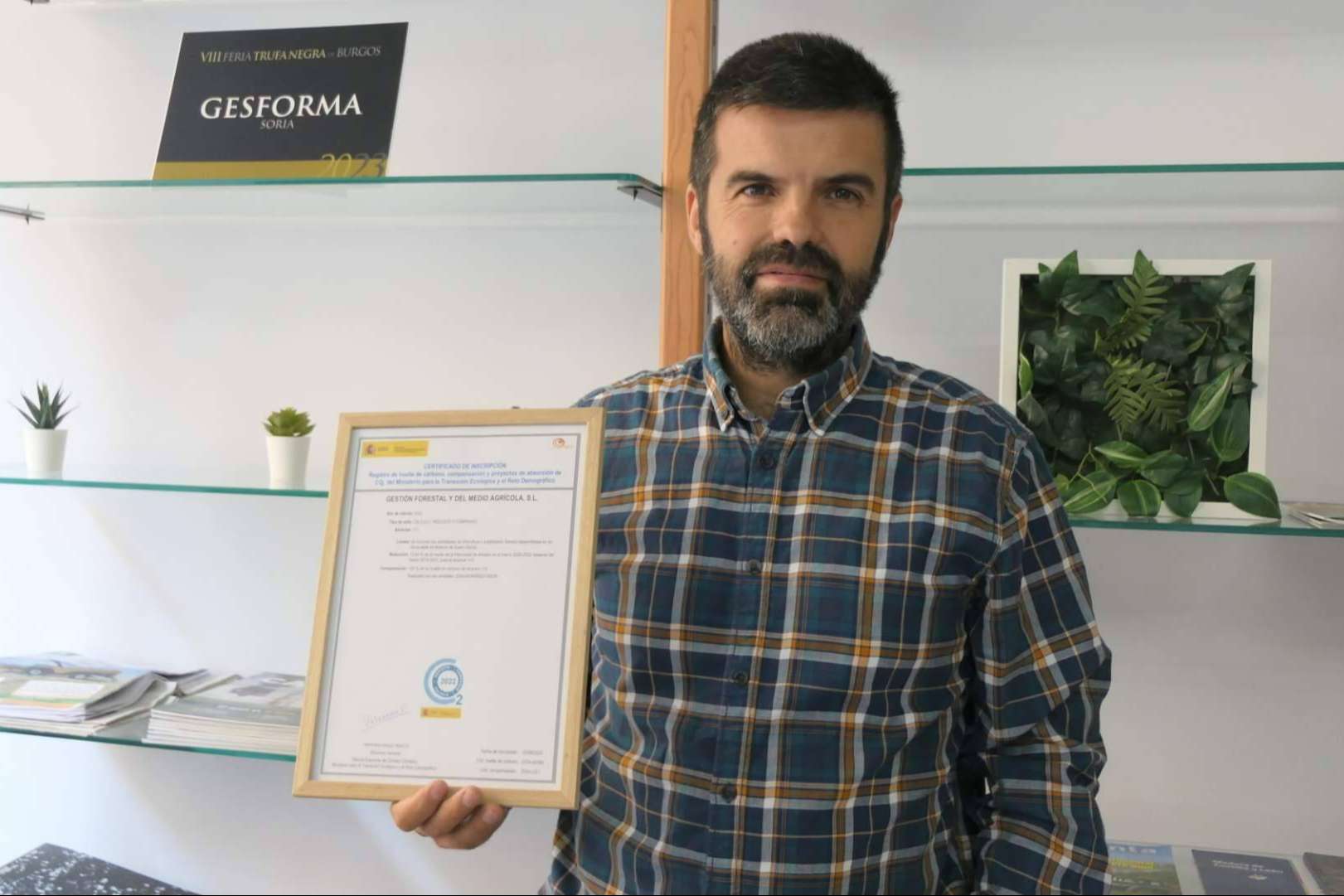CO2 GESTIÓN, primera empresa soriana en obtener el triple sello de huella de carbono del MITERD