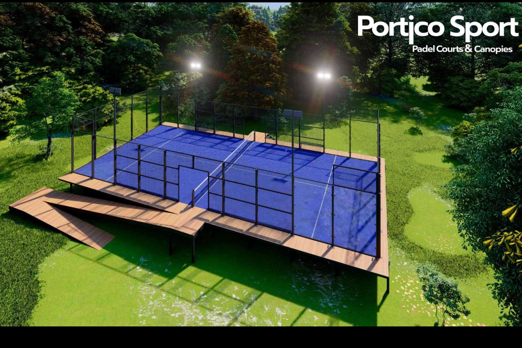 Innovaciones en el pádel, Portico Sport presenta soluciones móviles y elevadas