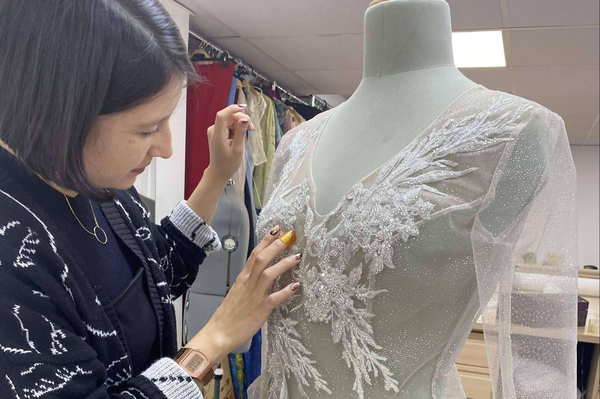 Visitando el Atelier de novia más de moda de la capital, Valérie Moreau Novias