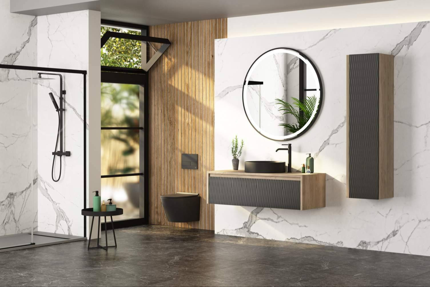 Reformar el baño con estilo, cómo elegir muebles de baño con lavabo y espejo que optimizan espacio y diseño