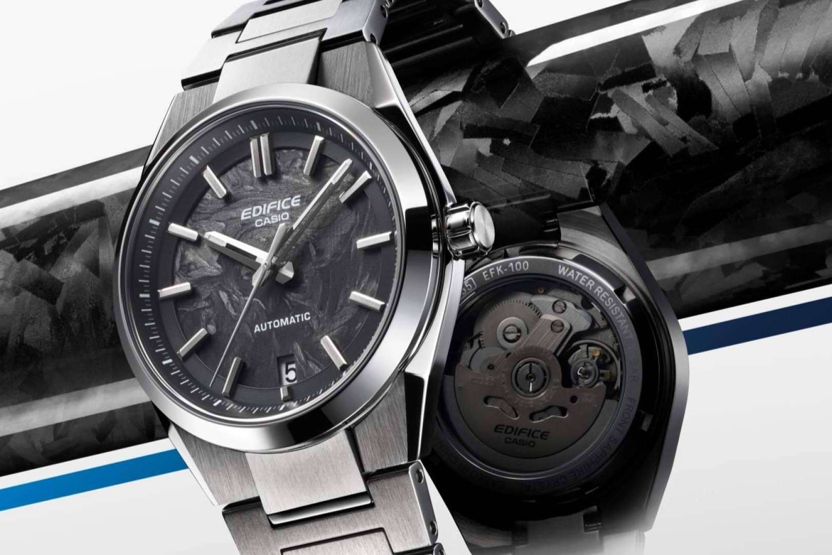 Casio presenta el primer EDIFICE con movimiento mecánico y carbono forjado