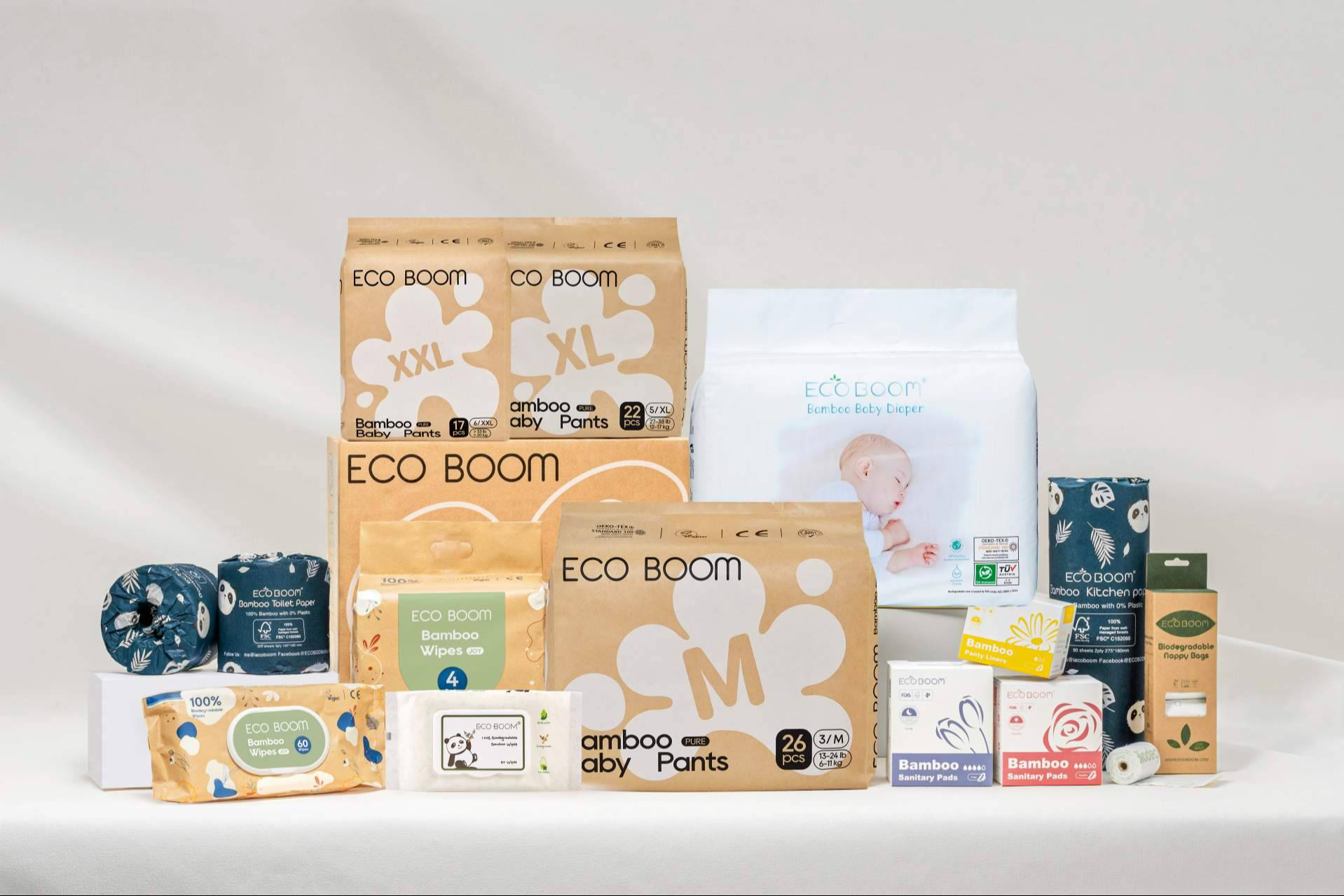 Eco Boom apuesta por el bambú para una higiene íntima y del bebé ecológica y certificada