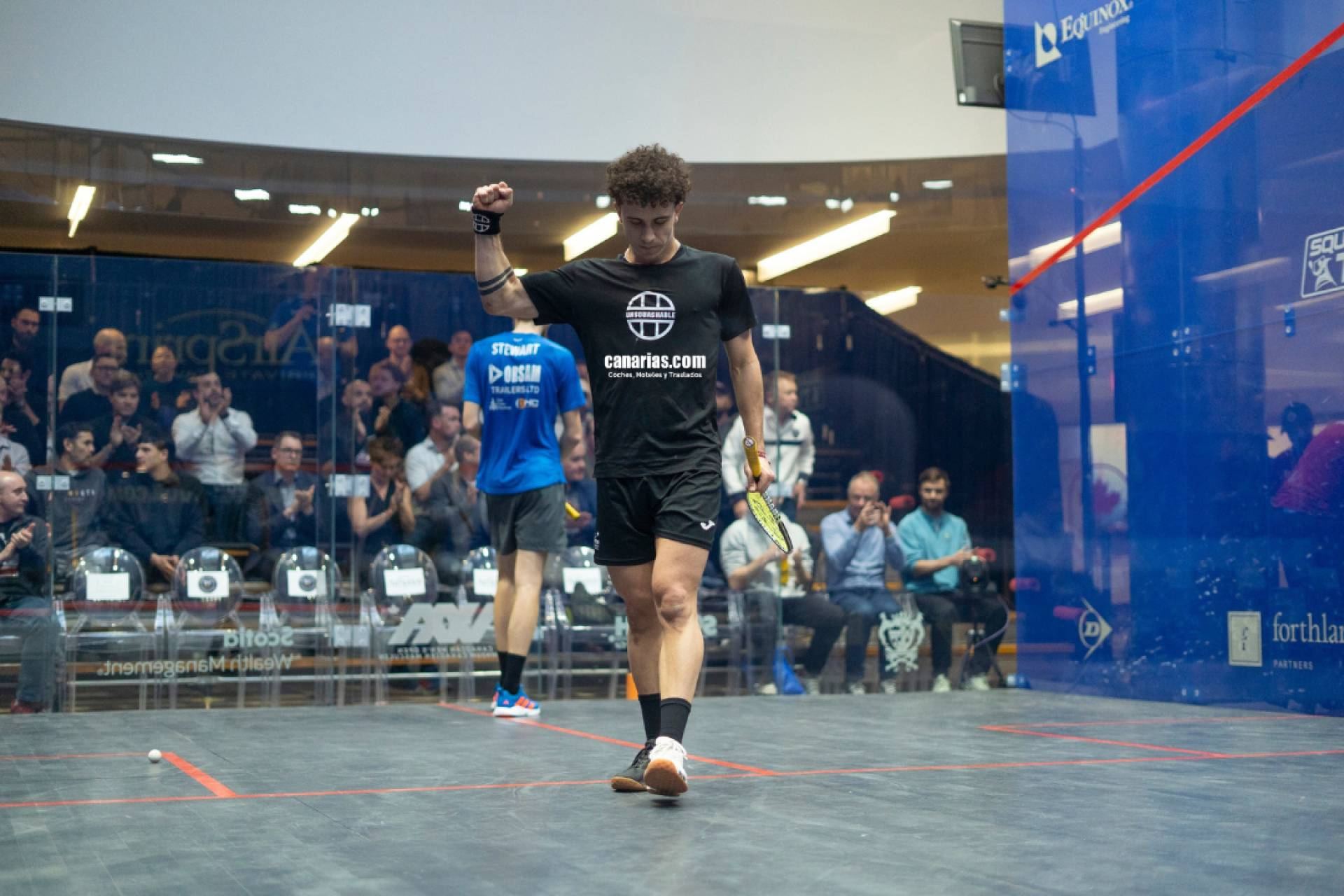 Iván Pérez; estrella tinerfeña del squash español cuenta con patrocinio de una empresa de Tenerife