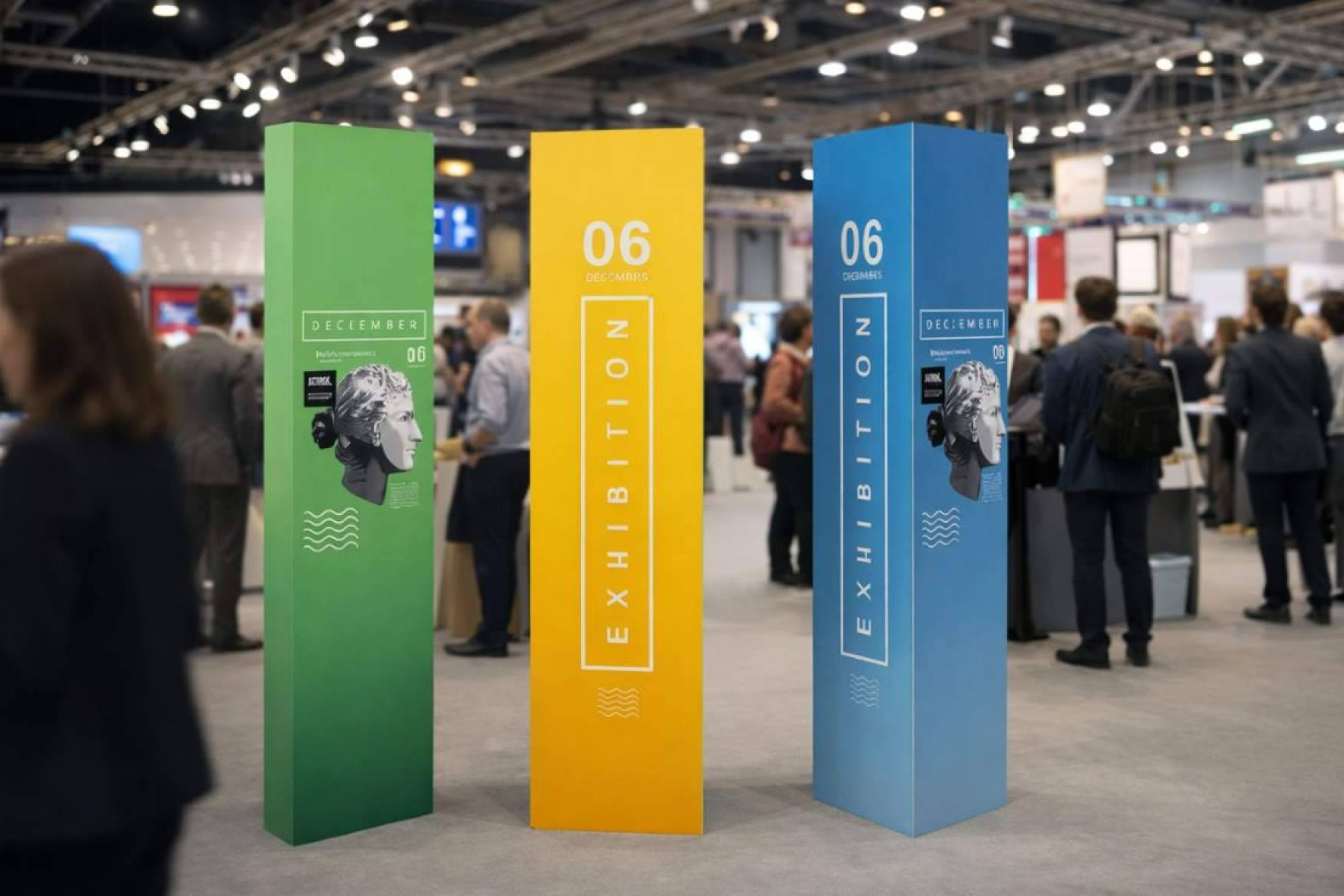 Soluciones gráficas personalizadas para eventos, la propuesta de Jumboprinters con photocalls, tótems y roll ups