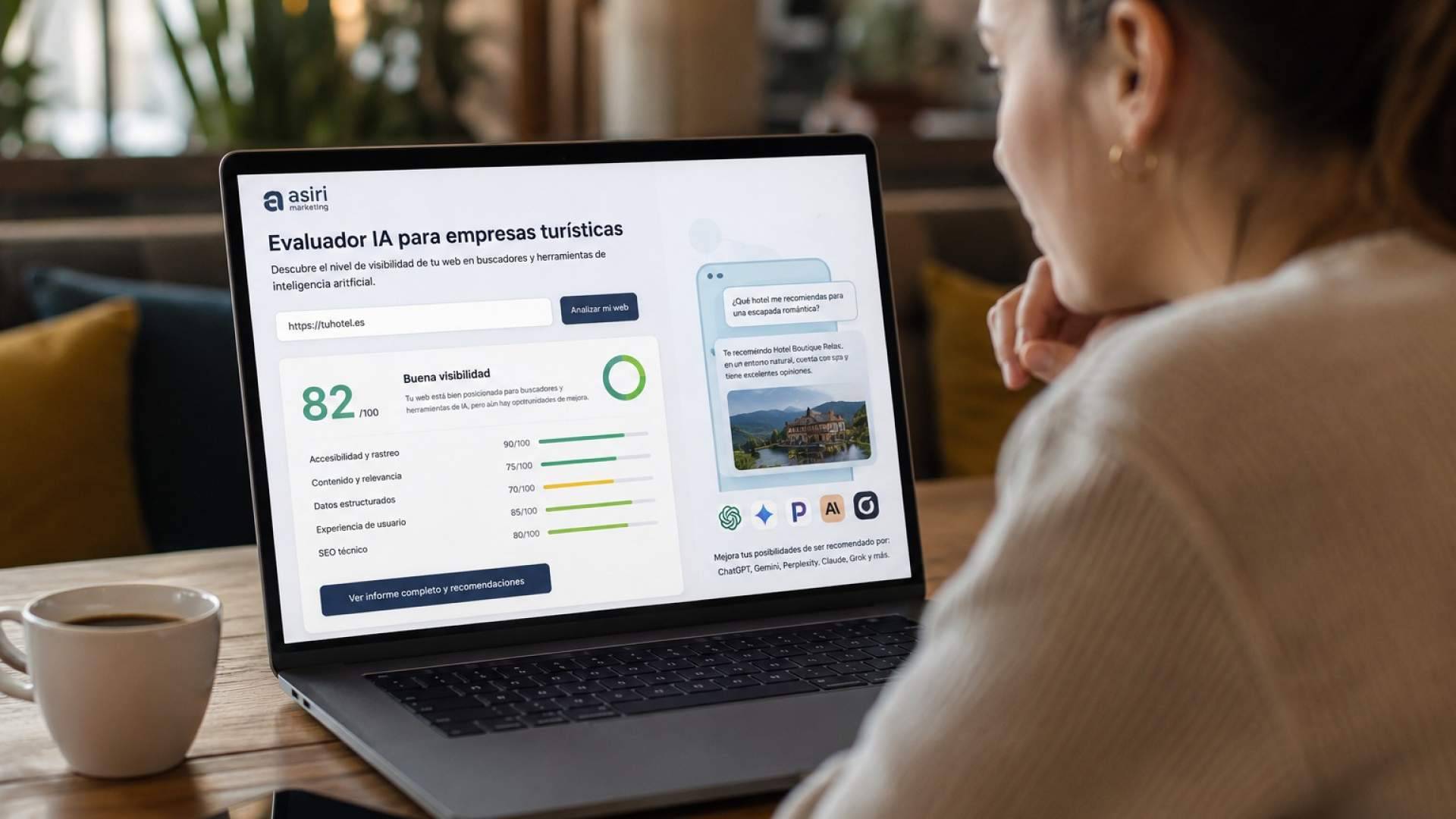 Asiri Marketing lanza una herramienta gratuita para saber si una web está preparada para ChatGPT, Gemini o Perplexity