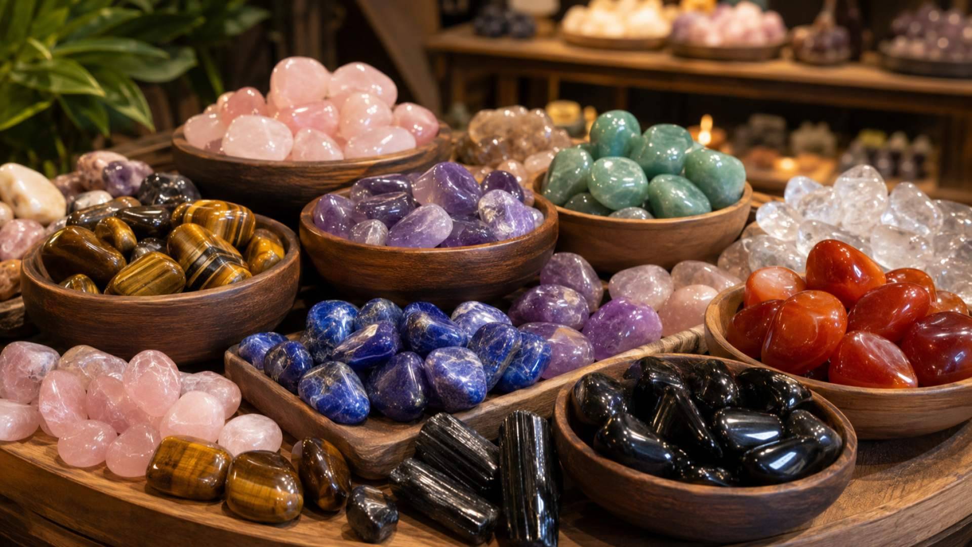 Cantos rodados y piedras rodadas; un clásico dentro de las tiendas de minerales y artículos esotéricos