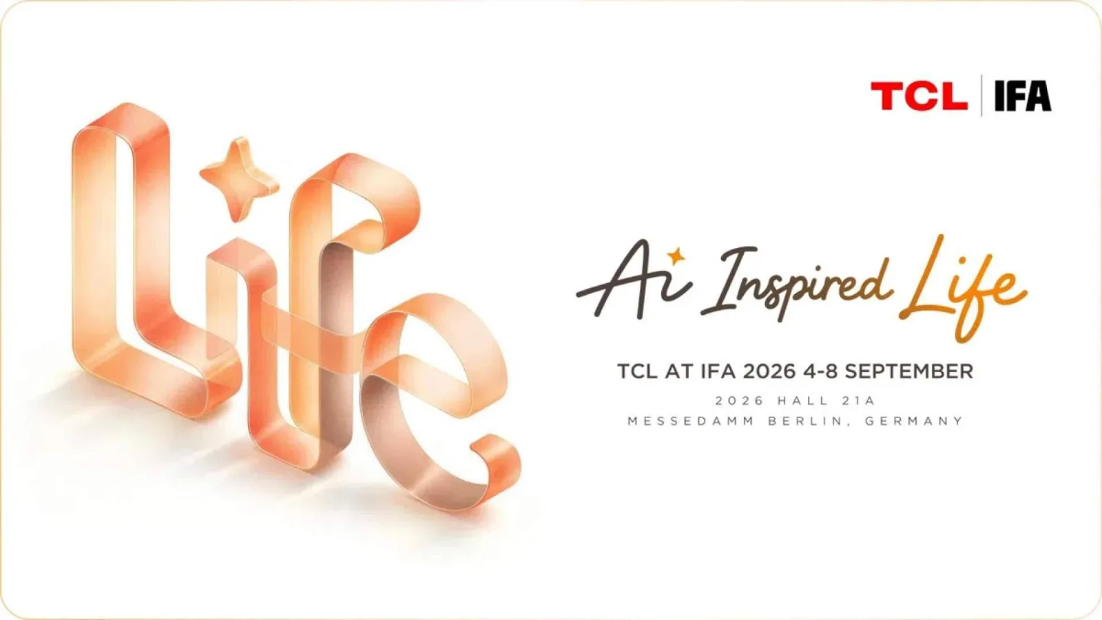 TCL lleva a IFA 2026 su visión del hogar del futuro; inteligencia artificial, pantallas y tecnología que se adapta a la vida cotidiana